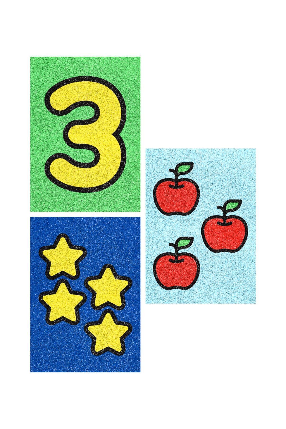 Red Castle-Educational and Fun Sand Painting Set - I'm Learning Numbers Red Castle RCSET-TUP-02-TR 4