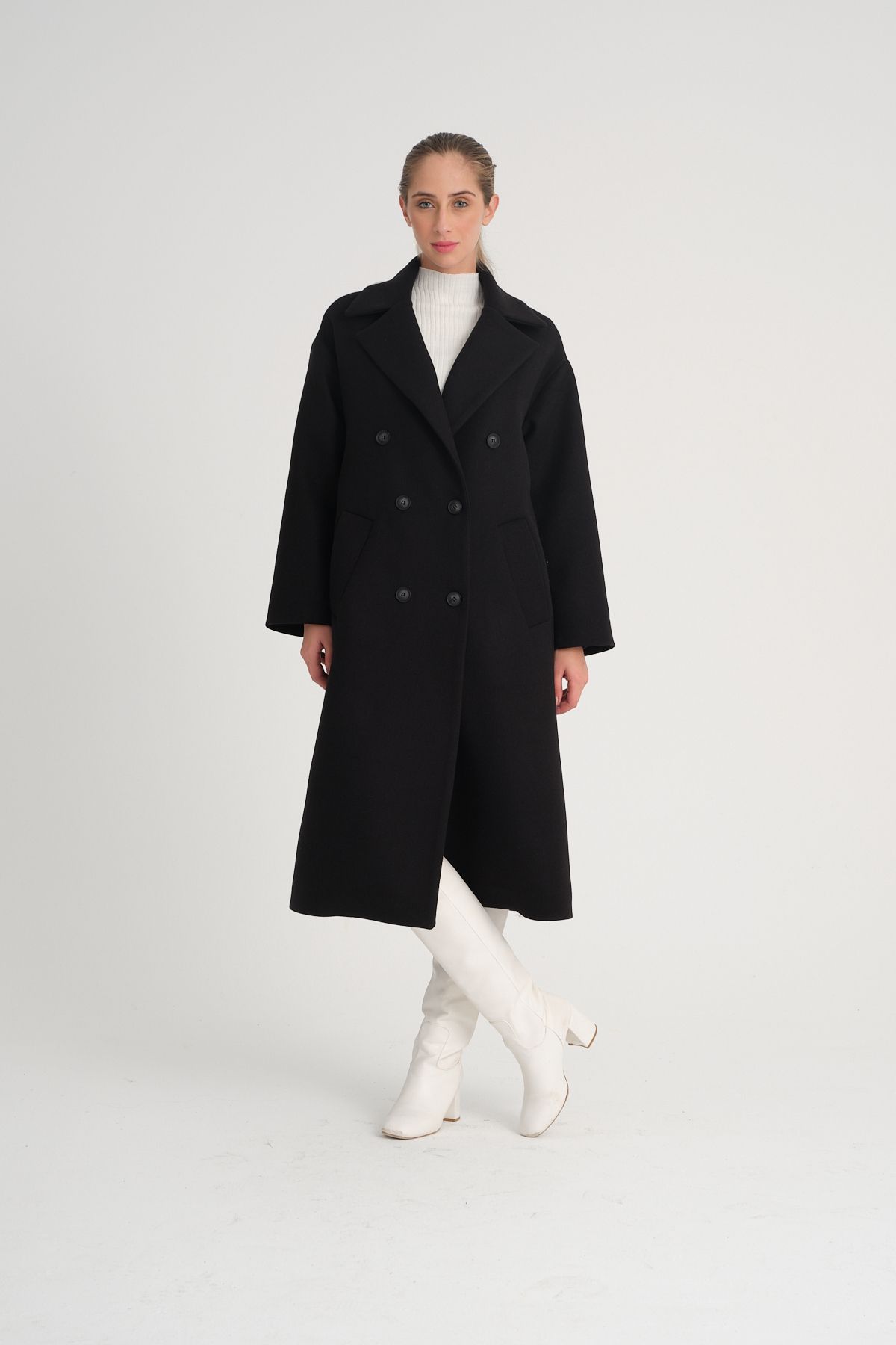 Double breasted hotsell coat zara