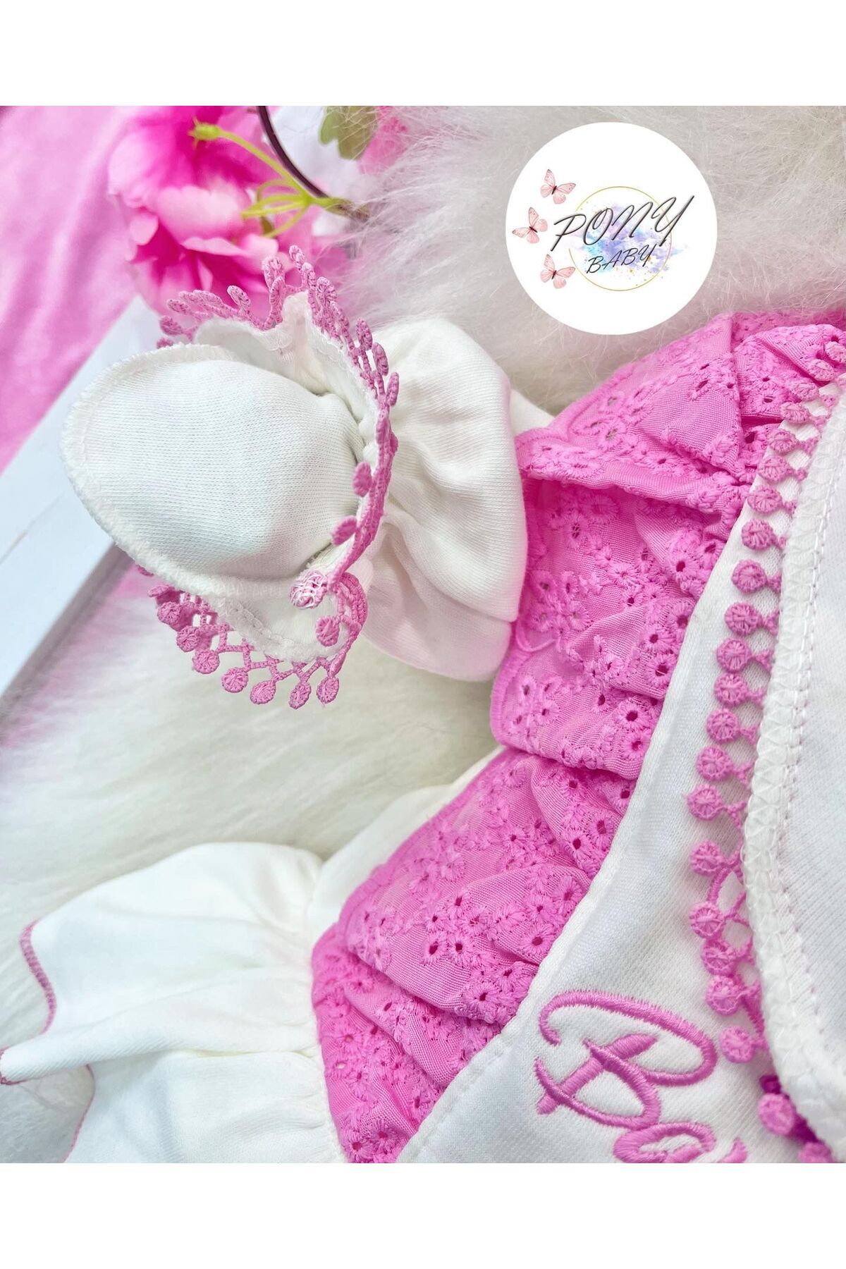 ست نوزادی دخترانه اکرو pony baby 'pony ile özel hisset' | PNY1708 اورجینال - تصویر 6