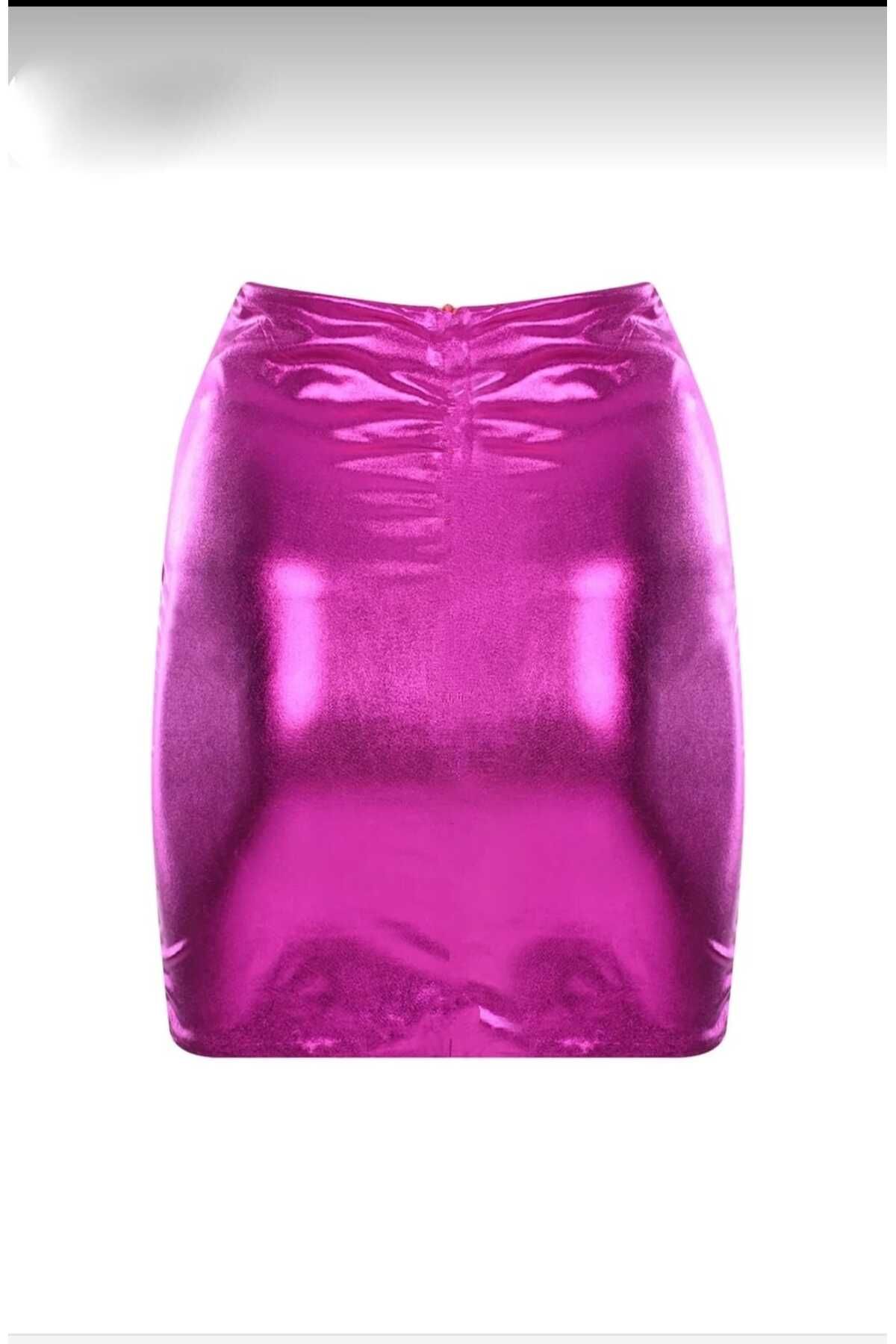 COSMICLINE women s CHRISTMAS METALLIC Fuchsia asymmetrical wrap