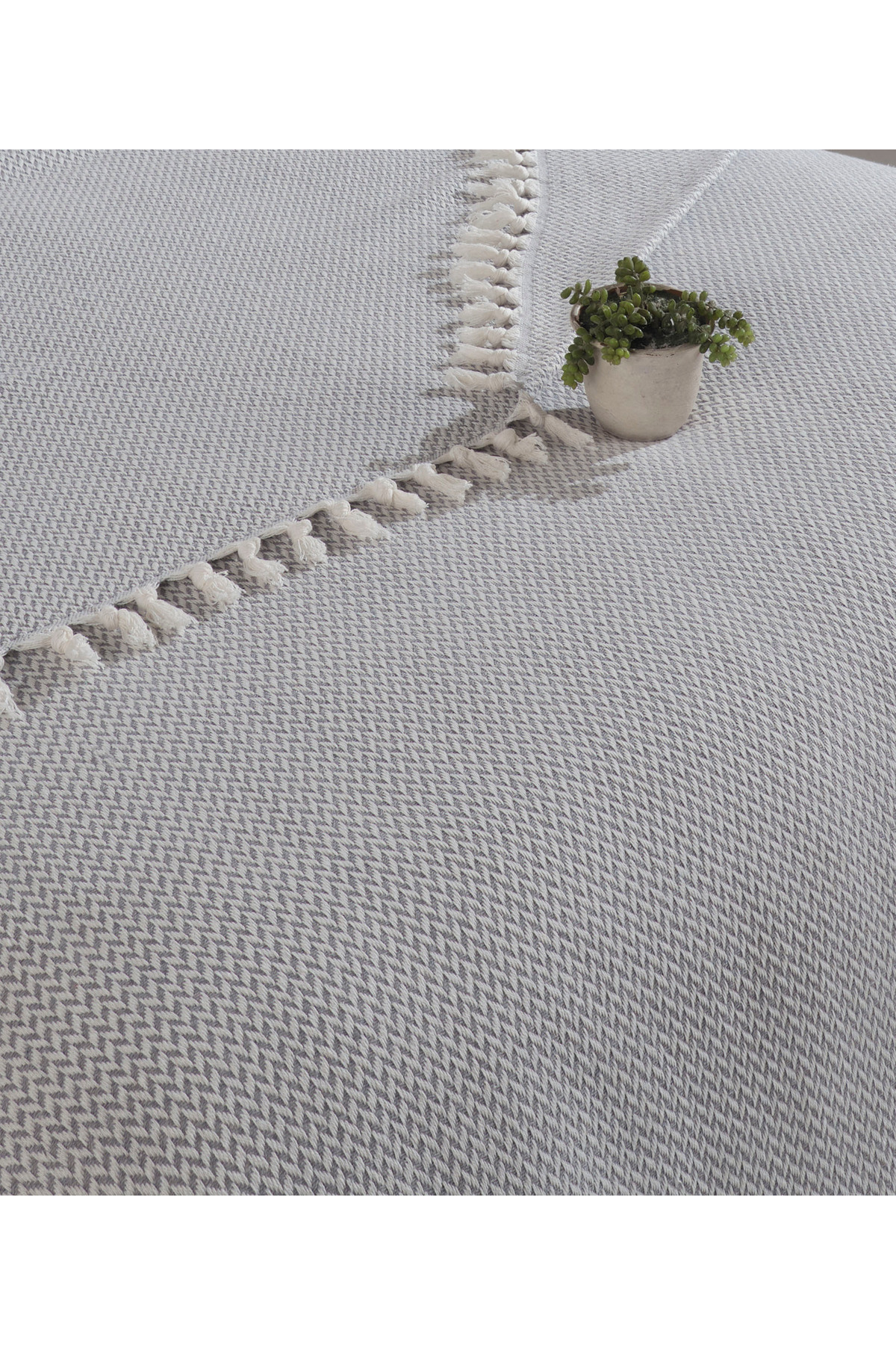 MirCotton Çift Kişilik Yatak Örtüsü Pike 220x235 cm 2