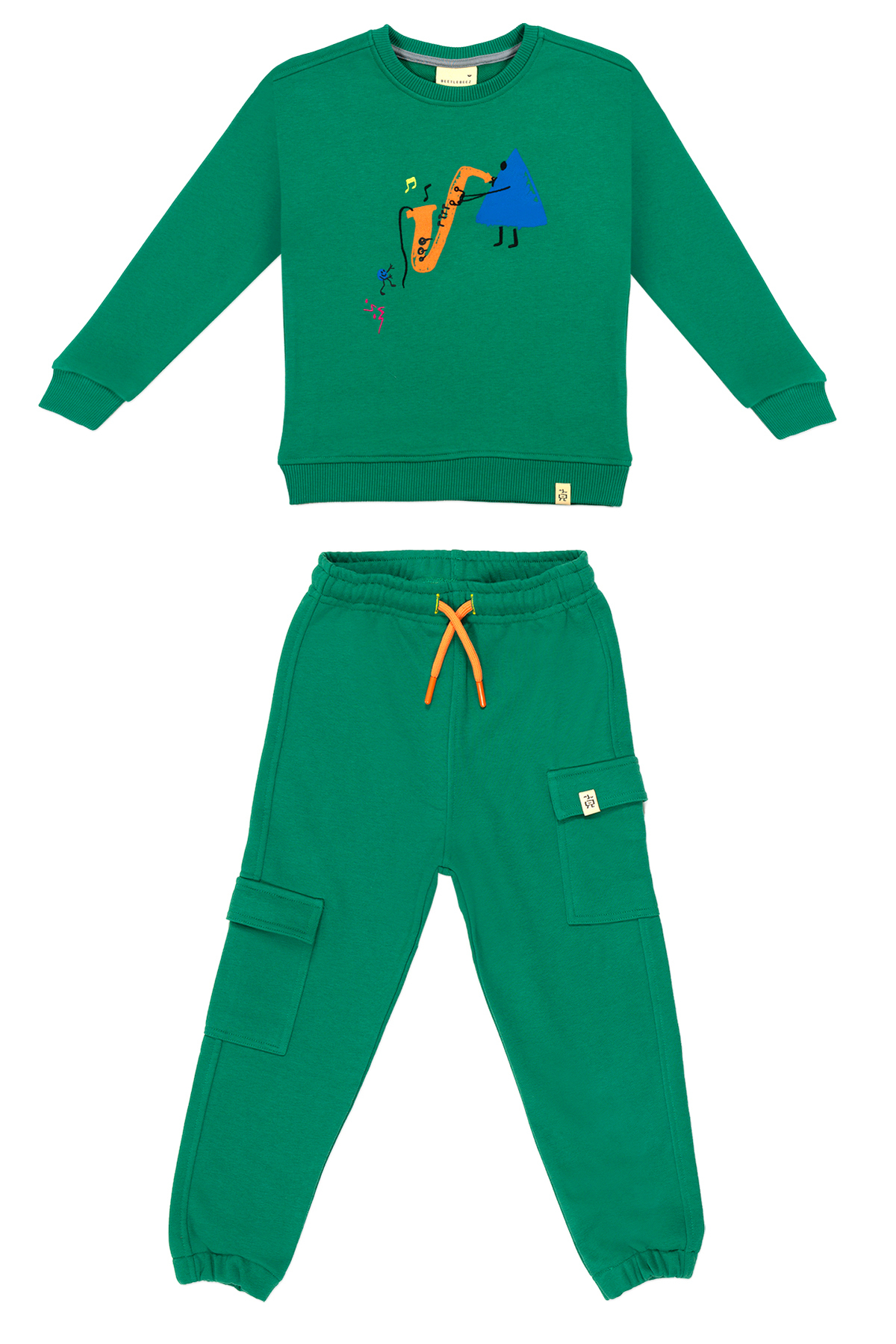 سویشرت پسرانه سبز BEETLEBEEZ | FW2324SD_2 اورجینال - تصویر 4