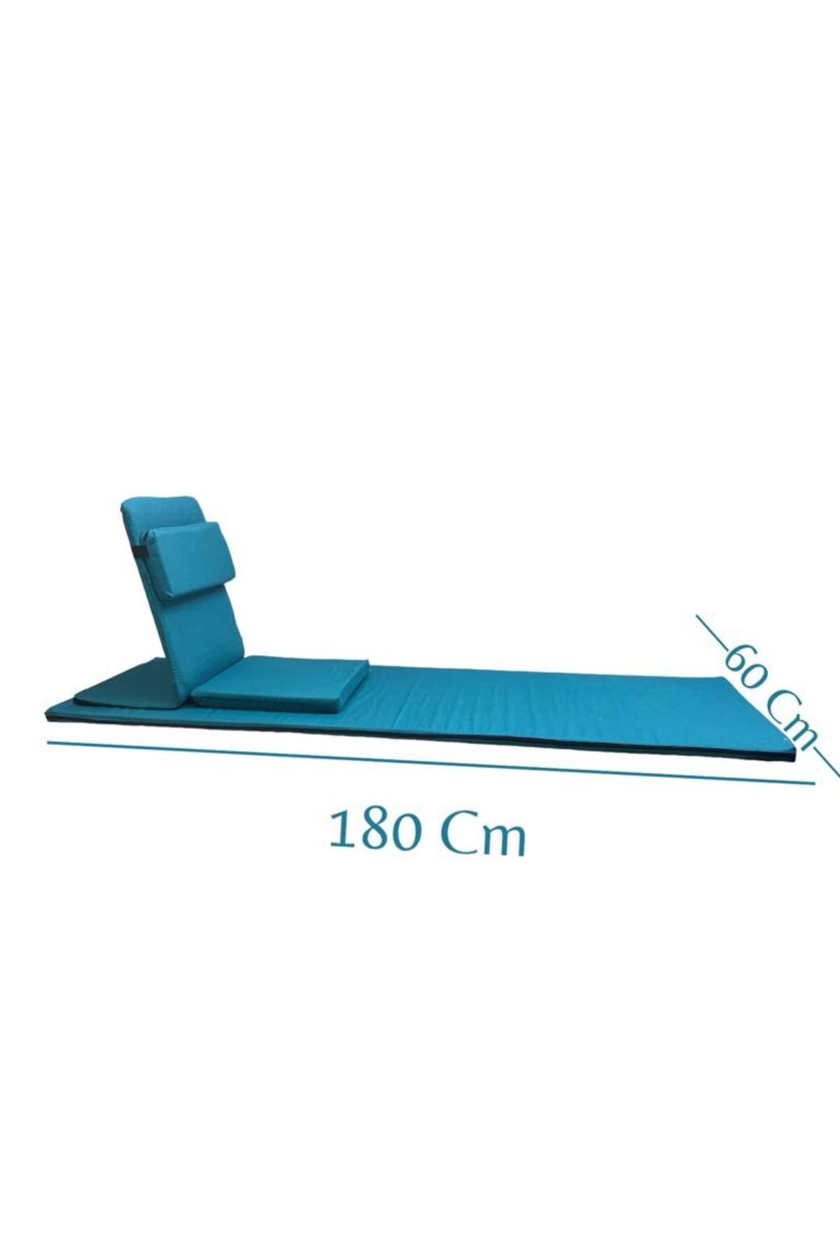 مت یوگا آبی صندلی مدیتیشن پشتیبان از کوسن زمینی پشتیبانی می کند + 60x180 پارچه MATT Backjack 3xl REMEGE