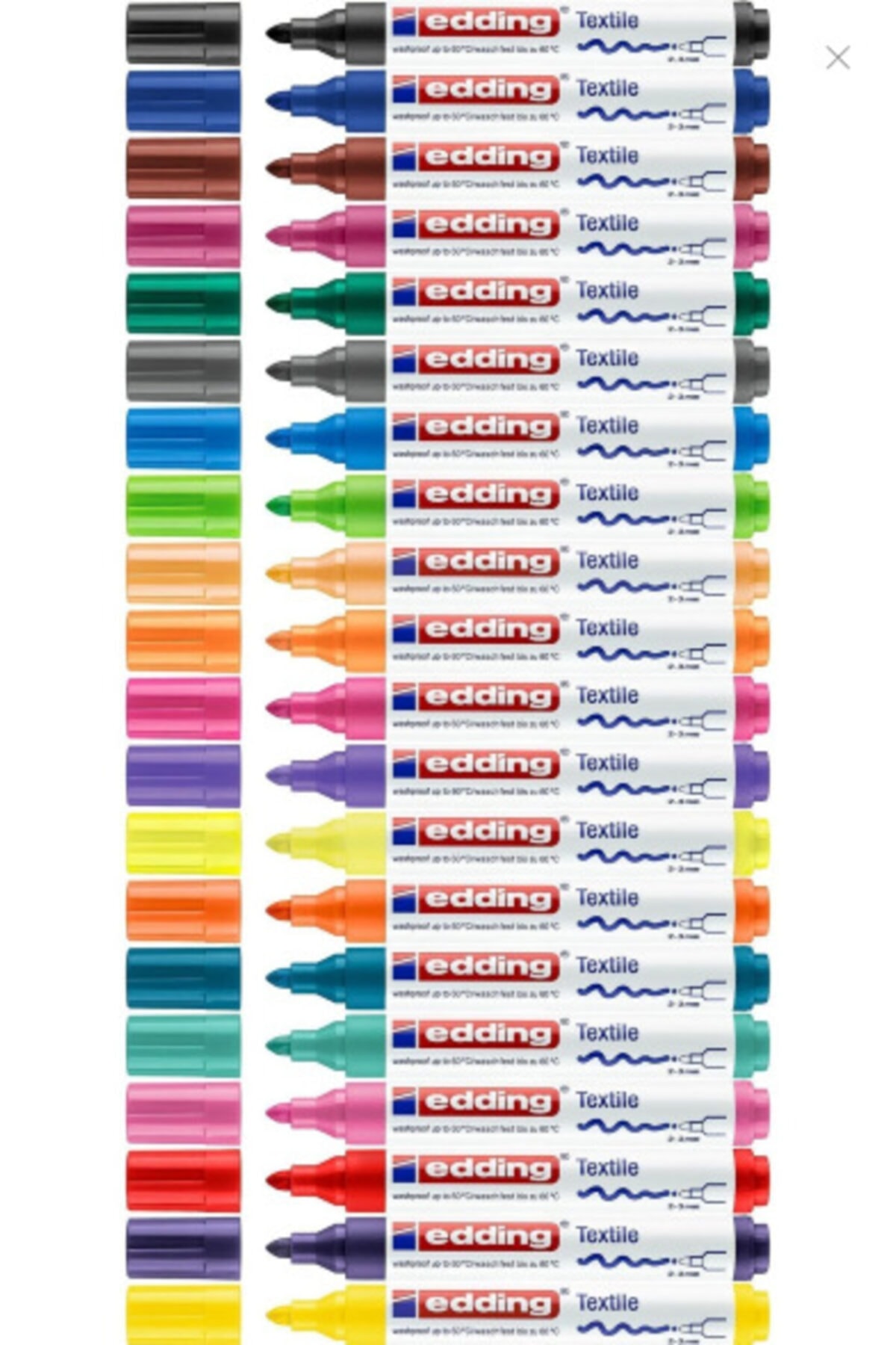 Edding Kumaş Boyama Kalemi 2-3 Mm Tüm Renkler (20renk)