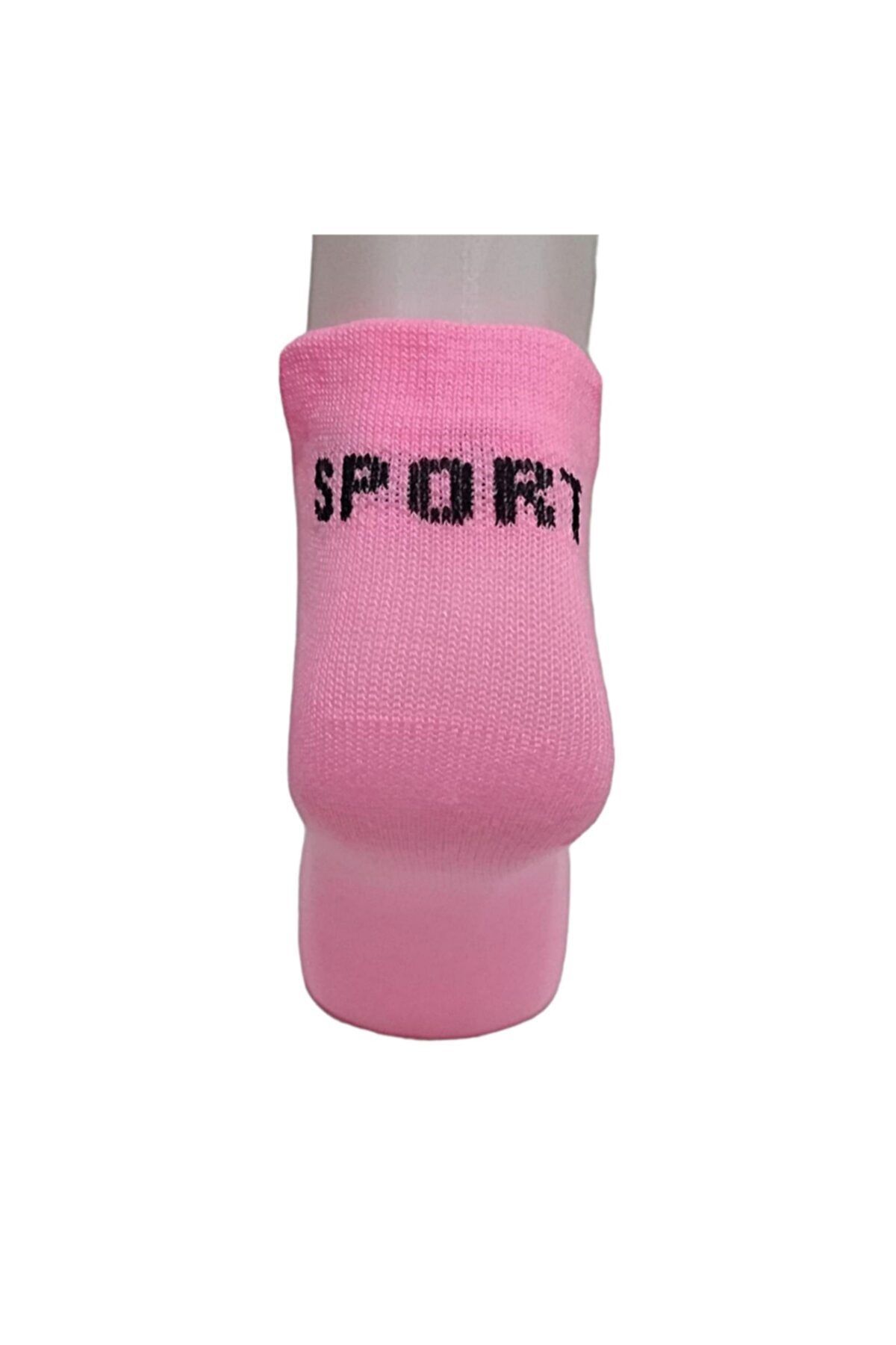 marufshop-Pack of 3 Women's Sport Written Neon Pink Booties 2