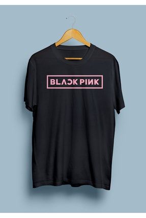 Black Pink Yazılı Tasarım Baskılı T-Shirt KRG0591