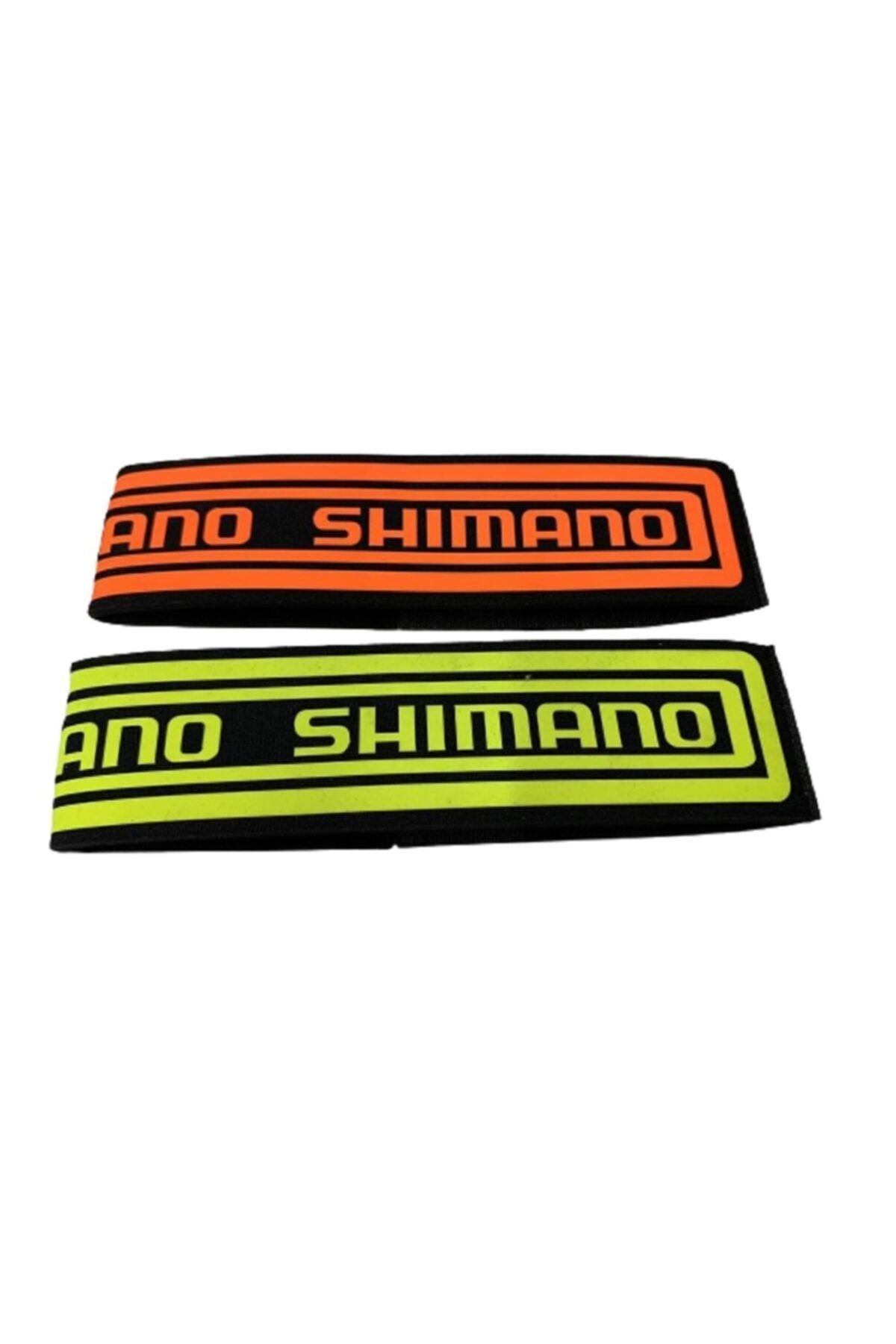 Shimano Reflektörlü Bisiklet Paça Bandı Tutuncu - Fosforlu Sarı