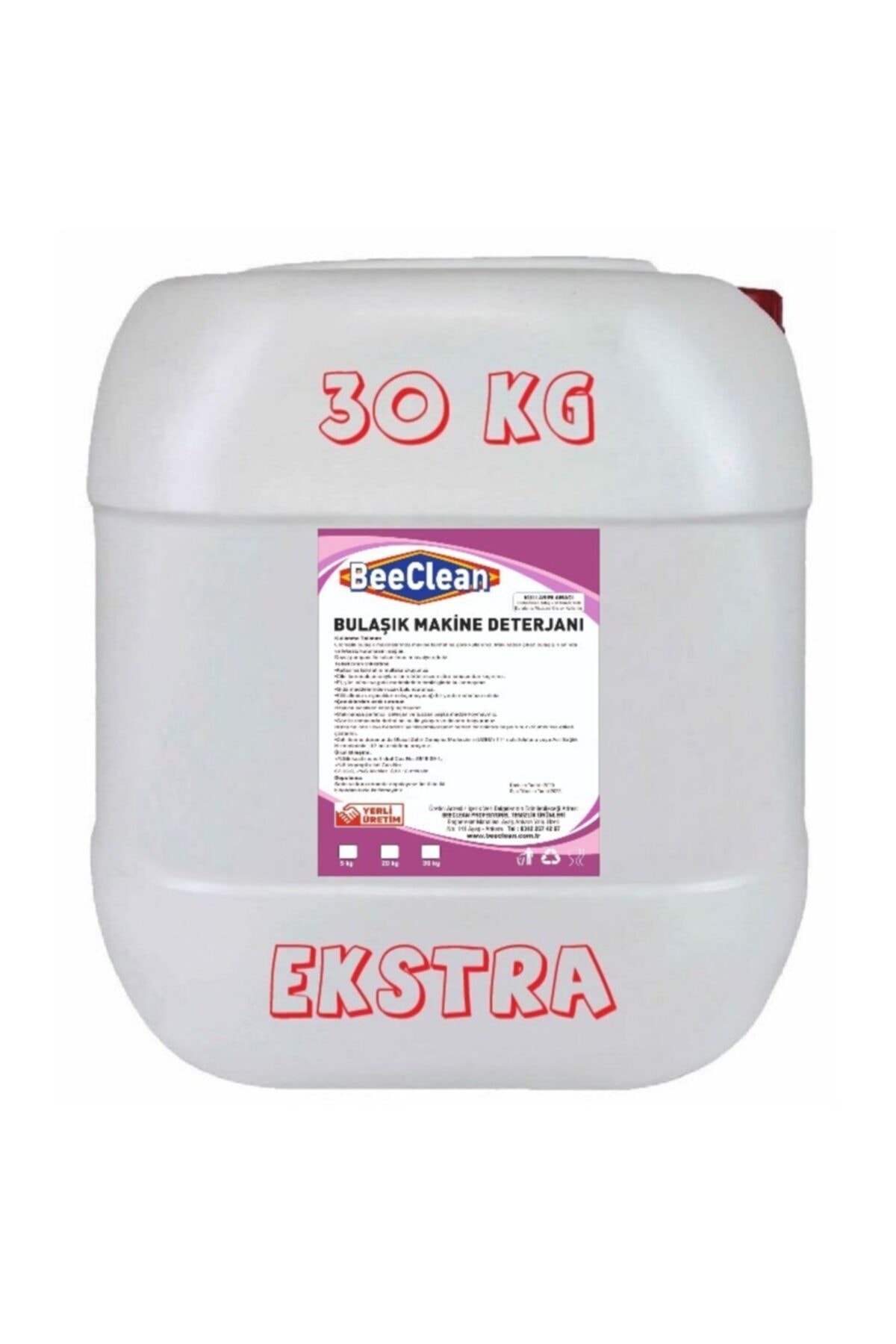 BeeClean Ekstra 30 Kg Endüstriyel Bulaşık Yıkama Deterjanı ( Makina Yıkama )