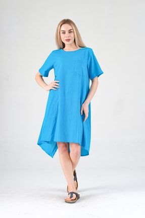 Kadın Şile Bezi Sümbül Elbise 500-86