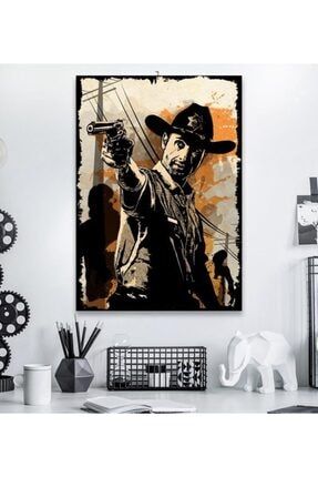 The Walking Dead FilmTasarım Hediyelik Dekoratif Ahşap Tablo 50x70cm 8mm Trendyol-Ton-1-151-44