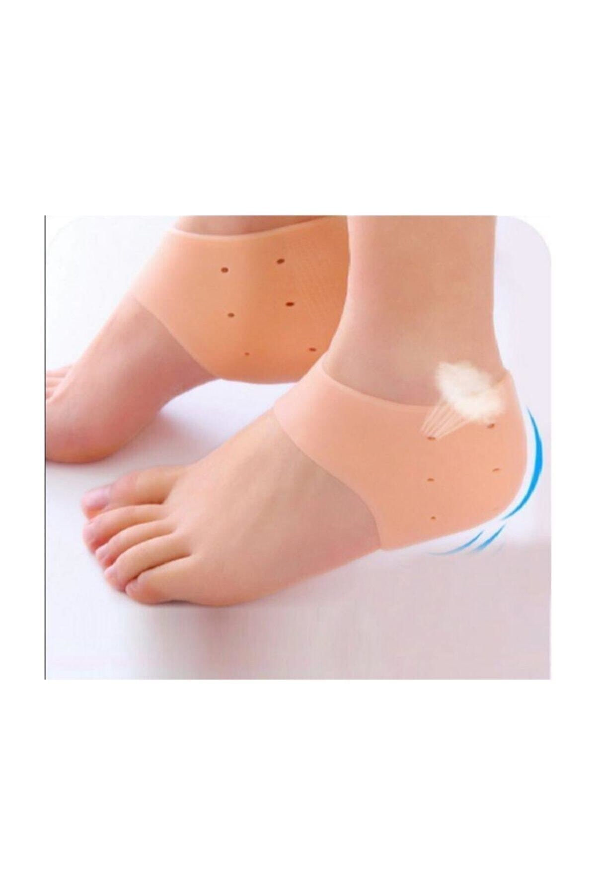 Silikon Plastik Topuk Dikeni Koruyucu Topuk Gömleği 2 Adet Koruyucu Gömlek Tabanlık Silikon Esnek 2