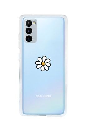 Samsung S20 Fe Uyumlu Papatya Desenli Premium Şeffaf Silikon Kılıf SAMS20FESTEKPAP