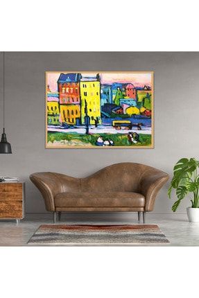 Wassily Kandinsky Houses In Munich 35x50 Poster VVPD0199