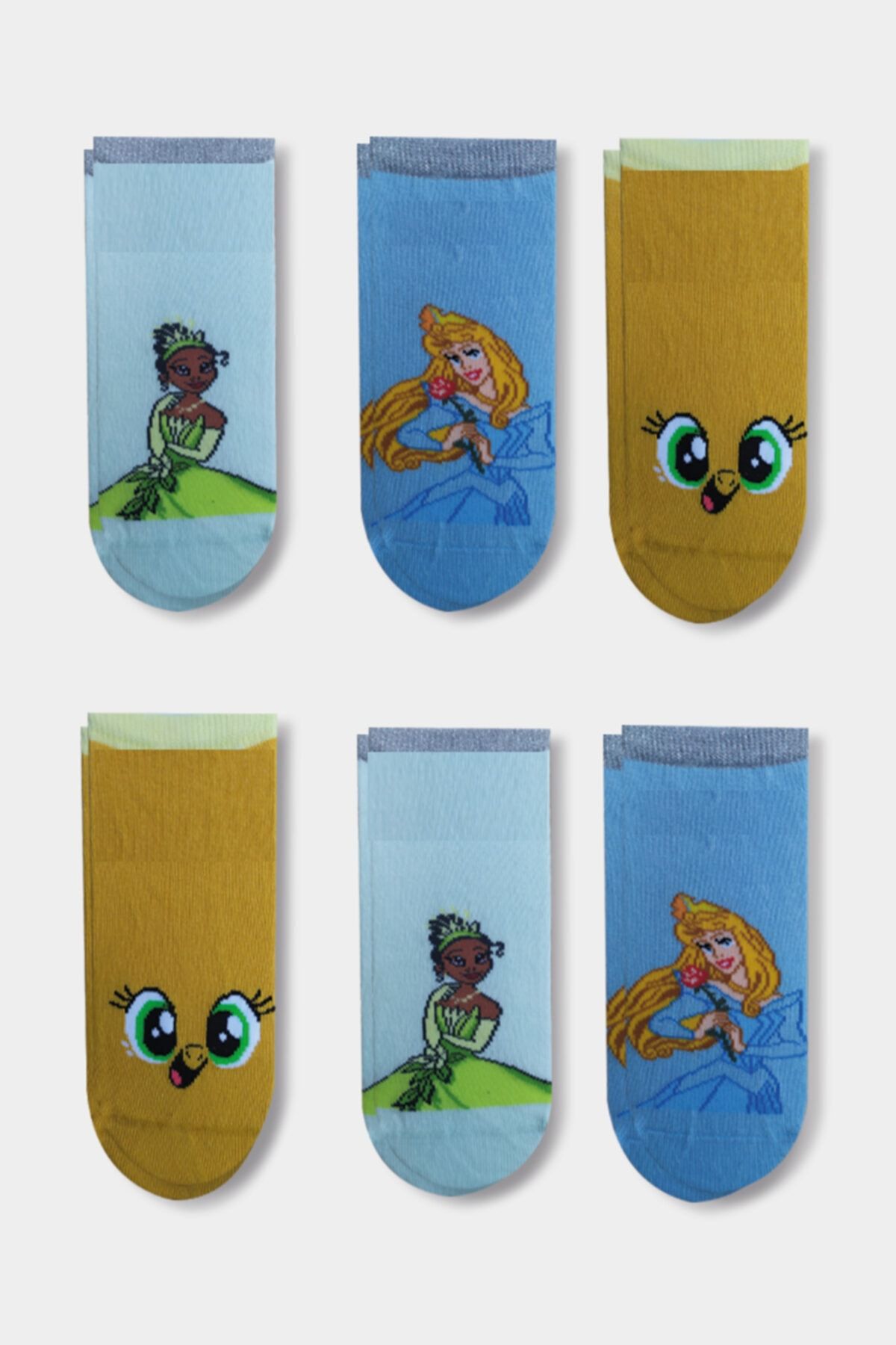 MEM SOCKS Pachet De 6 Șosete Papuci Pentru Copii Unisex - 27-30