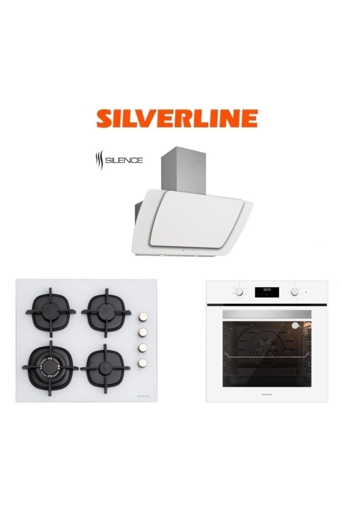 Beyaz Cam Ankastre Set (3373 Misto 60+cs5429w01+bo6502w02)