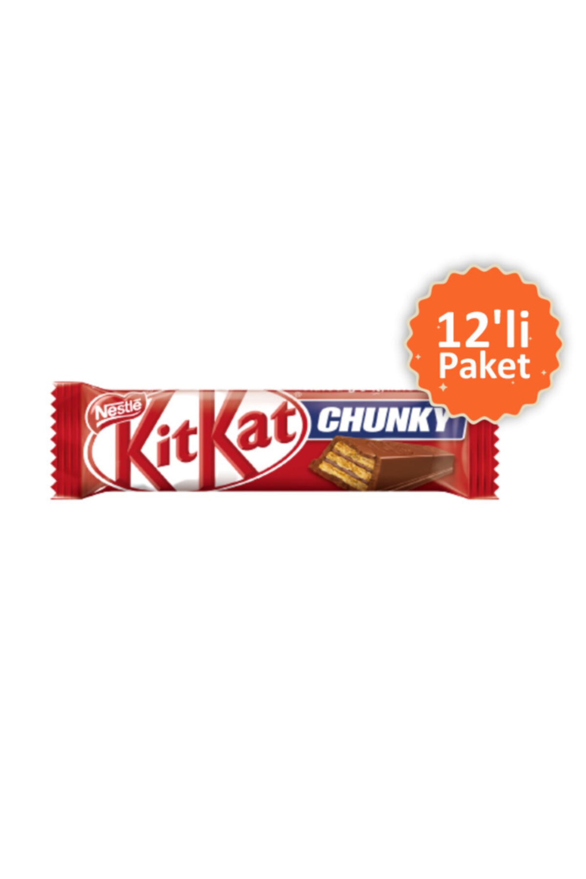 Kitkat Çikolatalı Gofret 38 Gr 12'li Paket