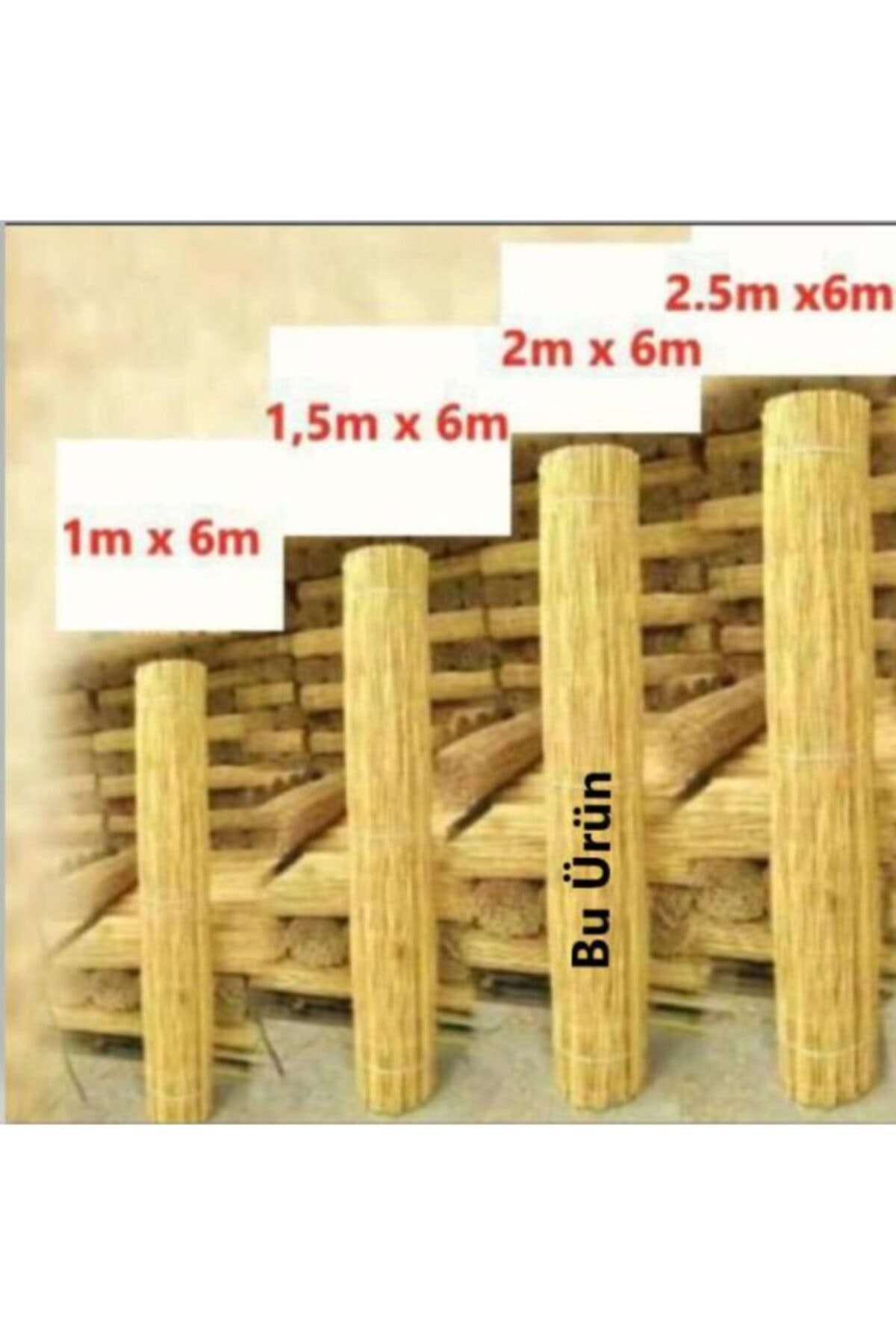 Kamış 1 Metre Enm 6 Metre Uzun Luk