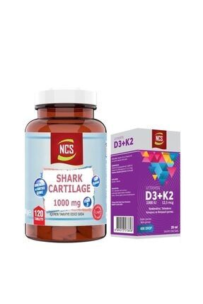 Shark Cartilage Köpek Balığı Kıkırdağı120 Tab+Vitamin D3 K2 20 Ml 488937675
