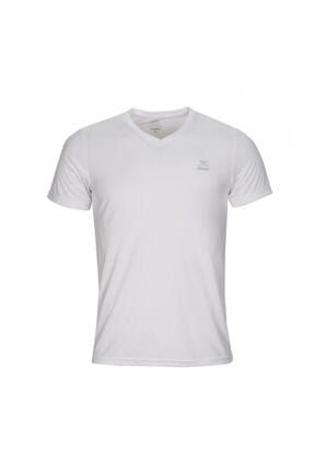 SN222 BASIC V NECK T-SHIR Beyaz Erkek T-Shirt 100581582