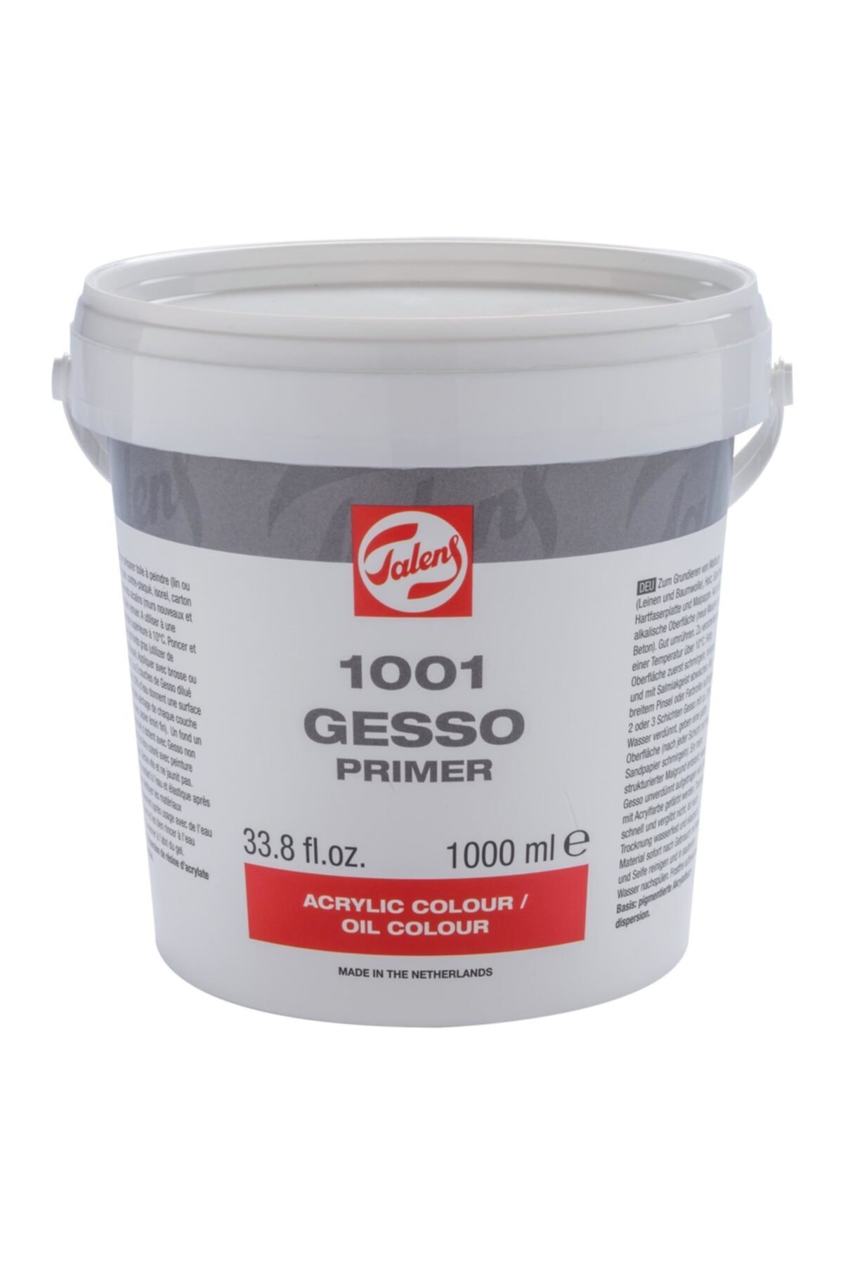 Talens : Gesso Primer 1001 Kova : 1000 Ml