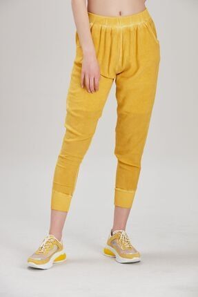 Kadın Sarı Lastikli Pantolon YL-PN99996
