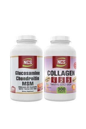 Collagen Kollajen Tip 1-2-3 300 Tablet+Glucosamine 300 Tablet 483323724