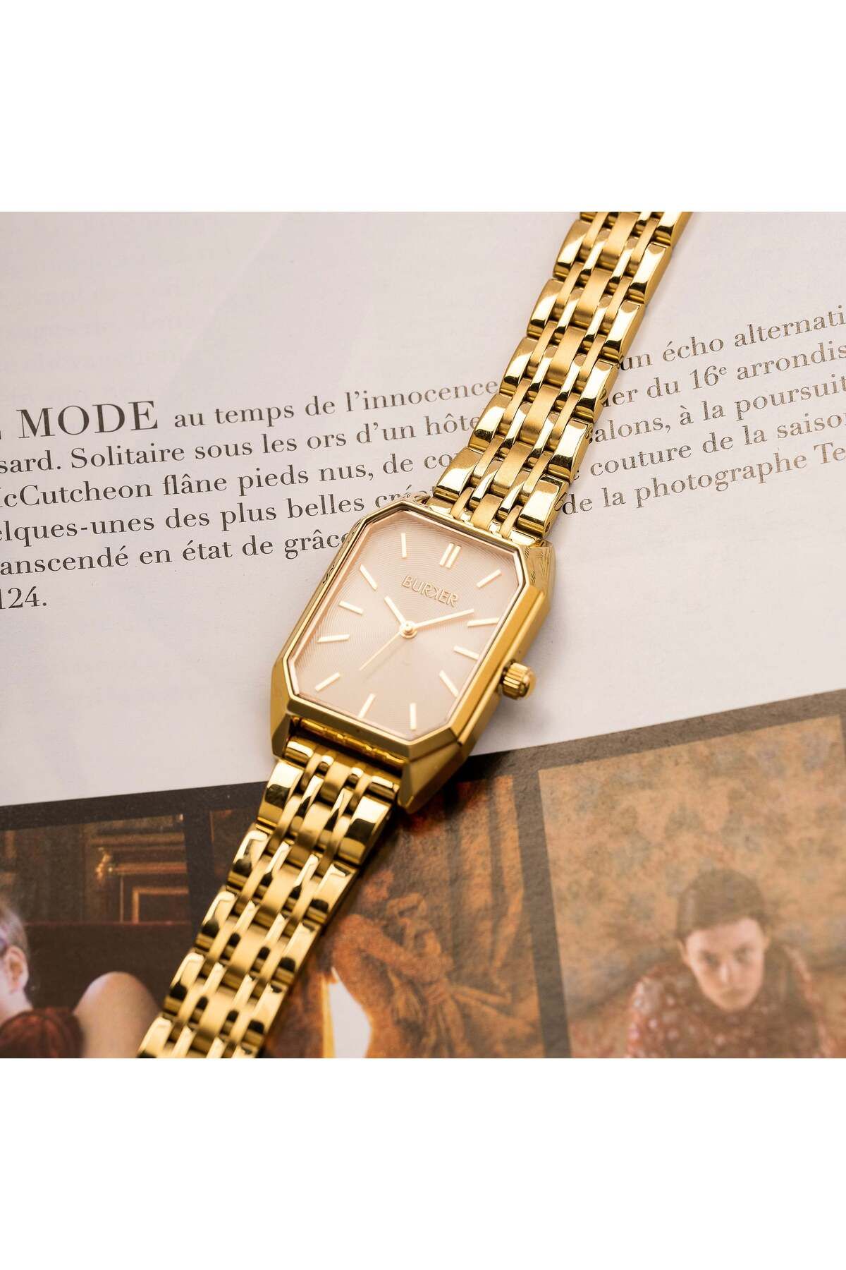 Burker-Uhren Damenuhr Isabell Gold 6