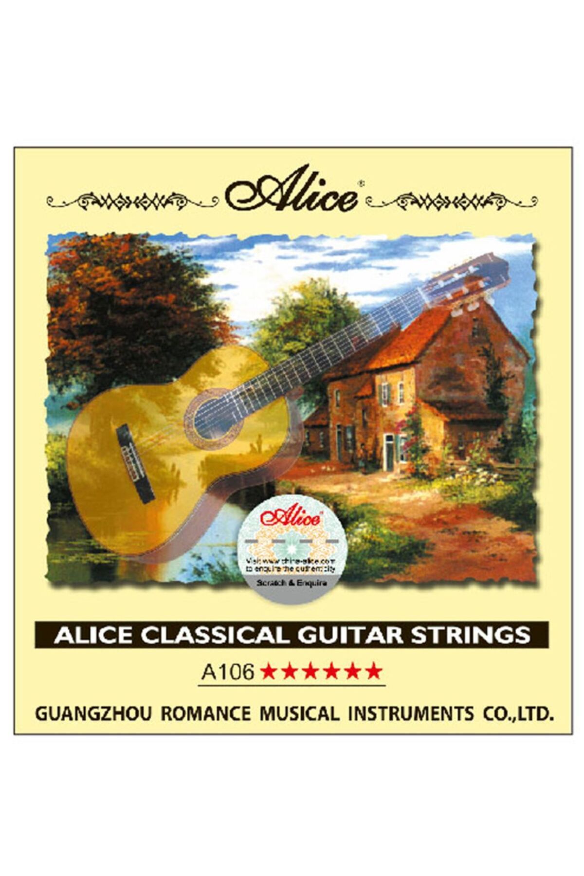 Alice-A-106h3 Single Classic Guitar String - No 3 - Left String 1