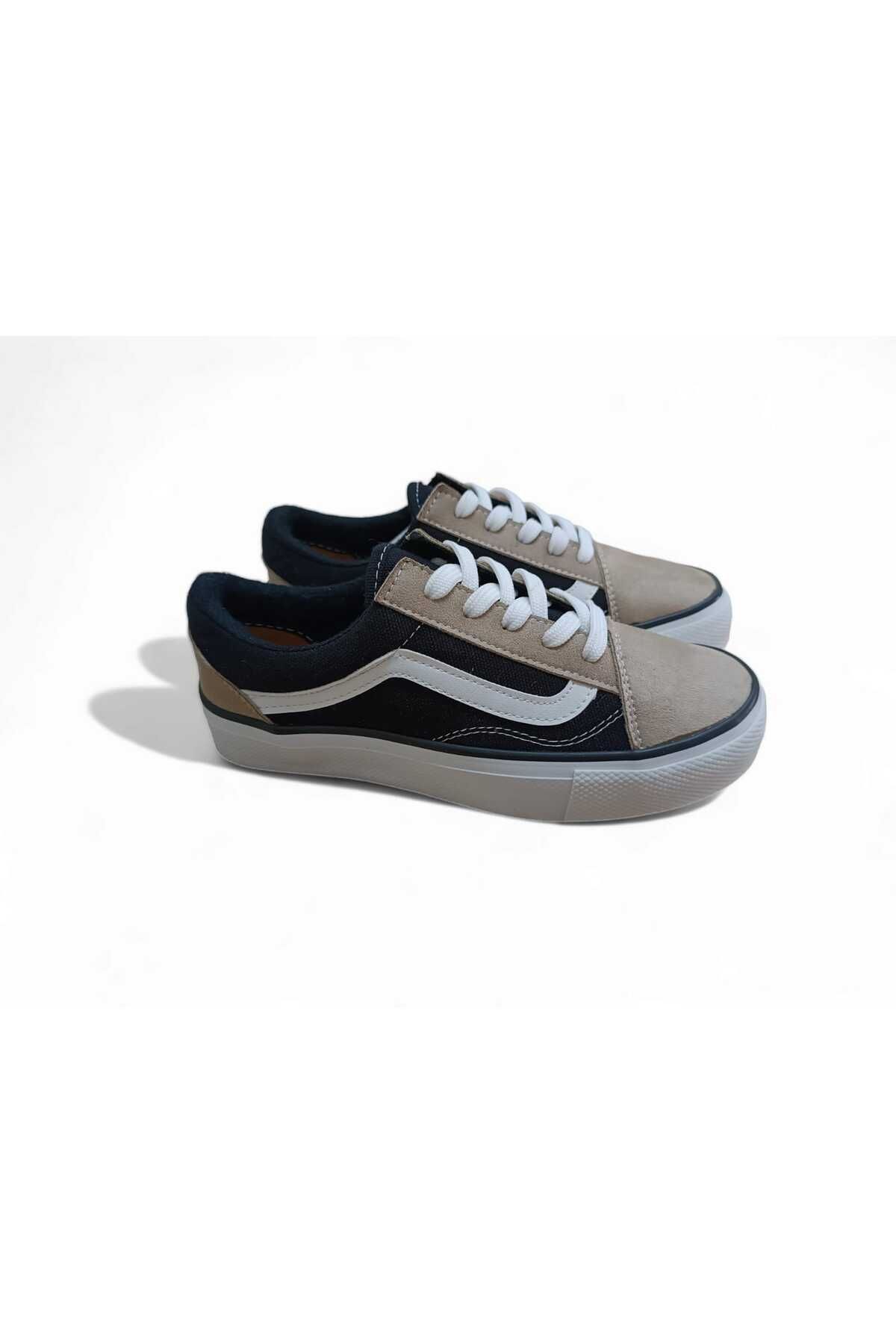 MYZENNE Replica Vn Sneaker Black Khaki Kids Trendyol