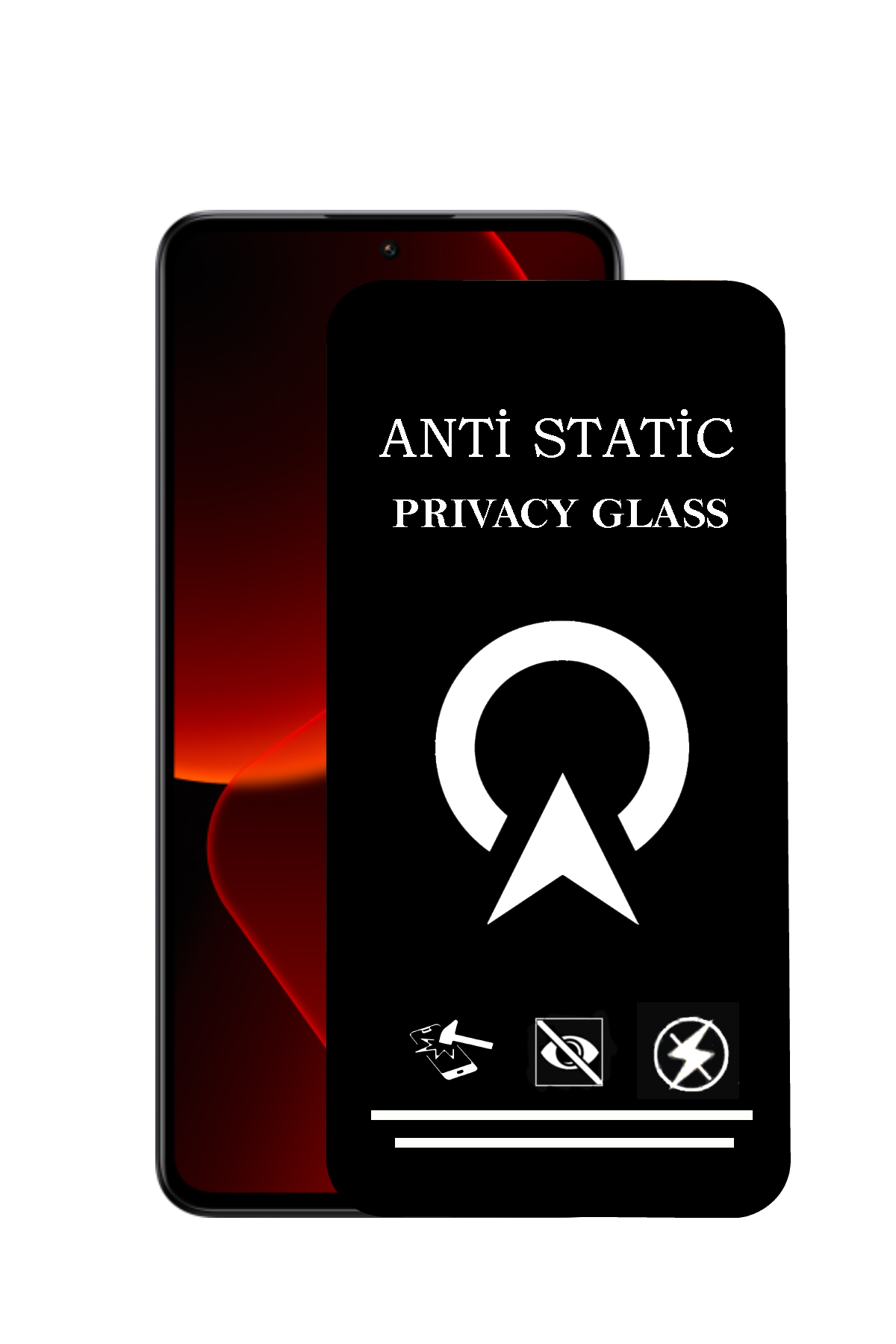 KZY Xiaomi Mi 13T Tam Kaplayan Anti Statik Görünmez Safir Ekran Koruyucu Hayalet Cam