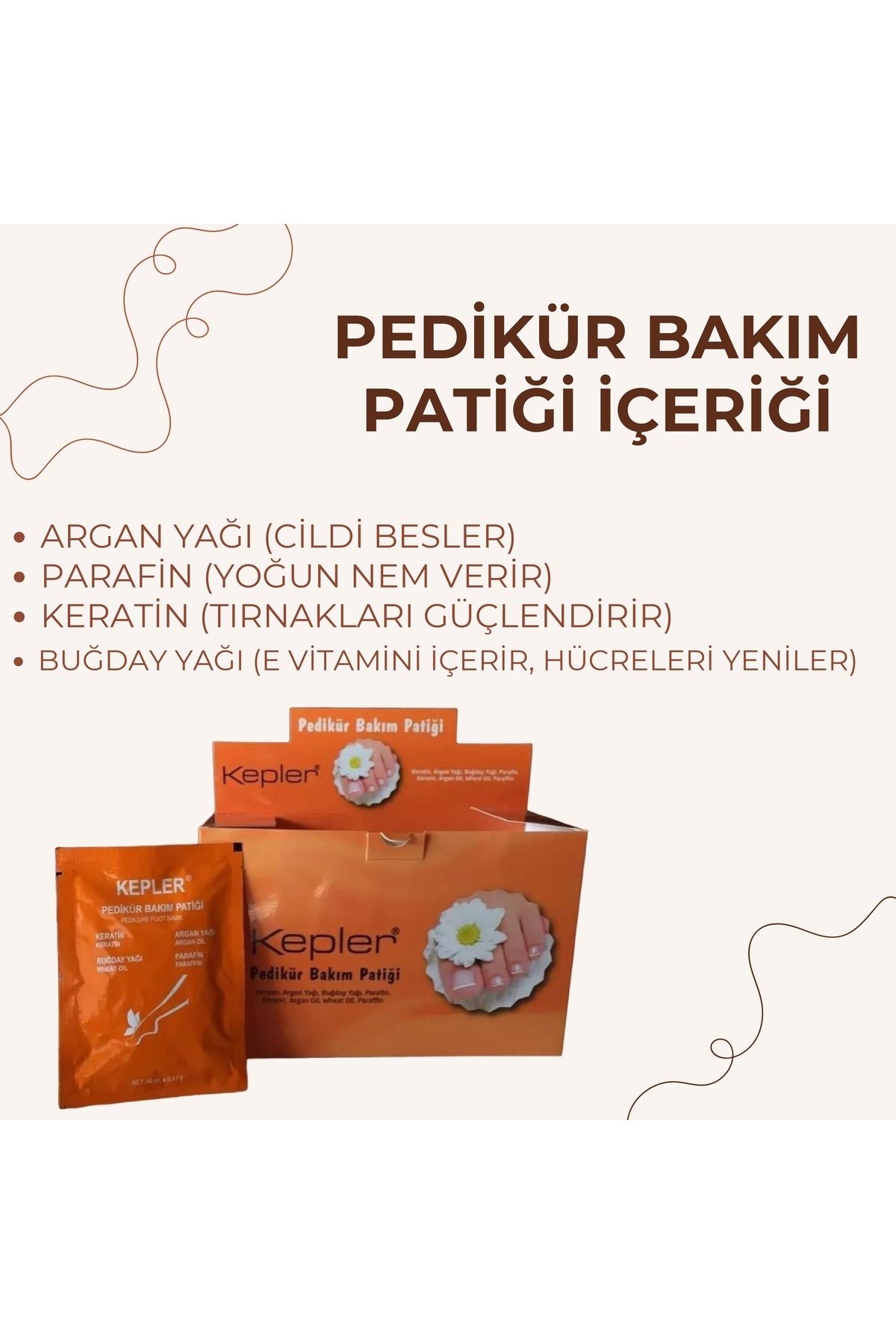 Kepler Susuz Manikür Eldiveni ve Susuz Pedikür Bakım Patiği 5'li