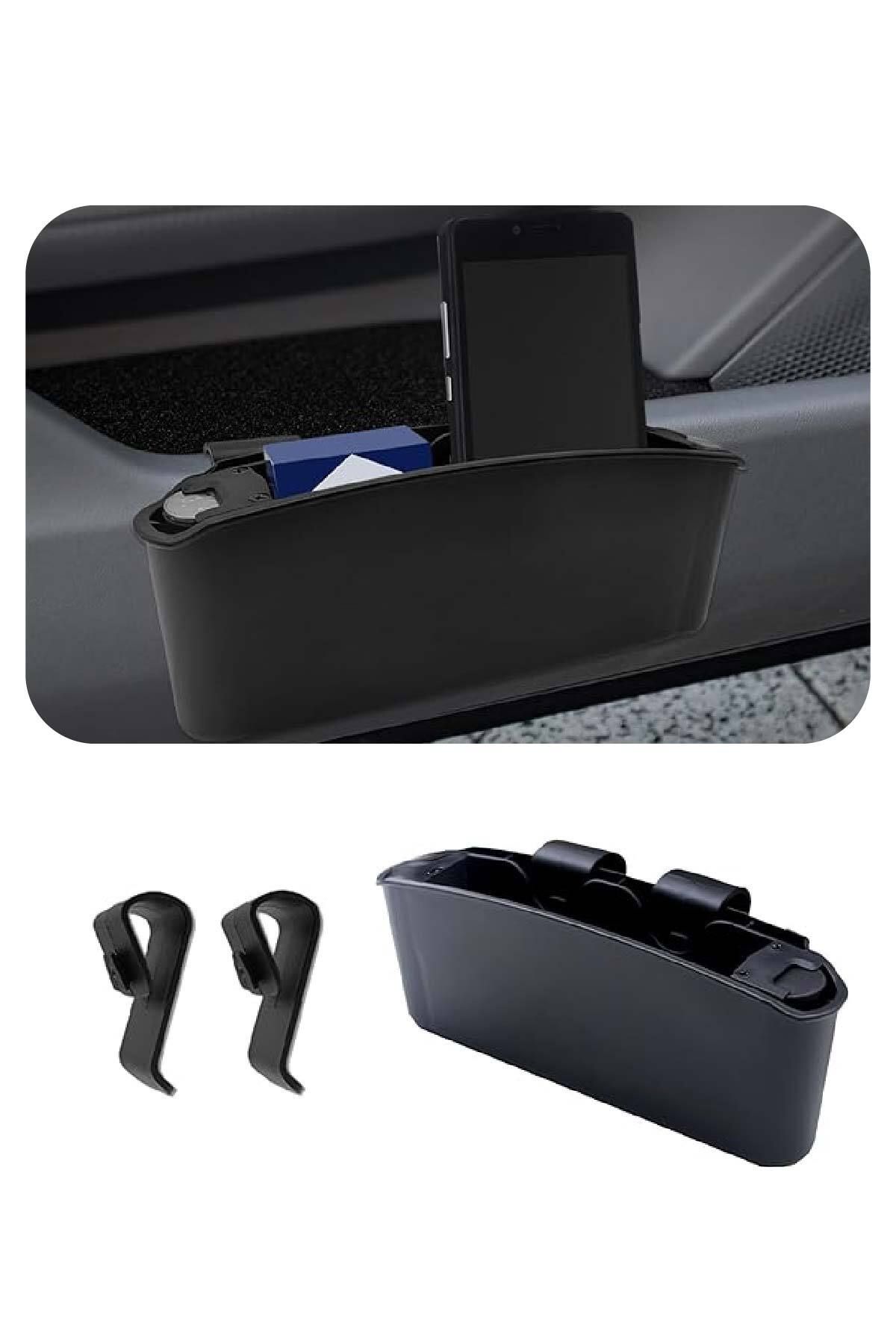 FRT Ottoman-Car Door Side Pocket Storage Box with Automatic Coin Compartment 4