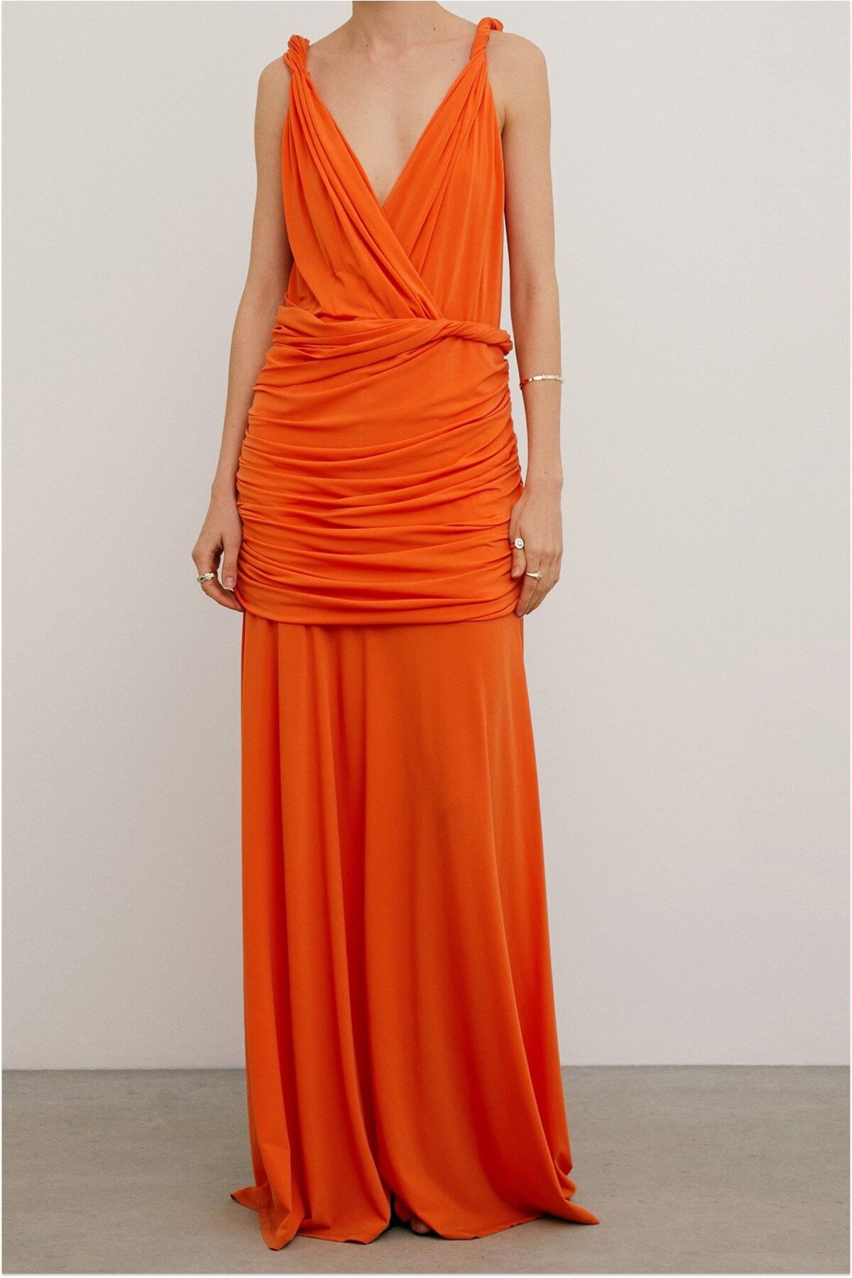 Halston heritage orange dress shop