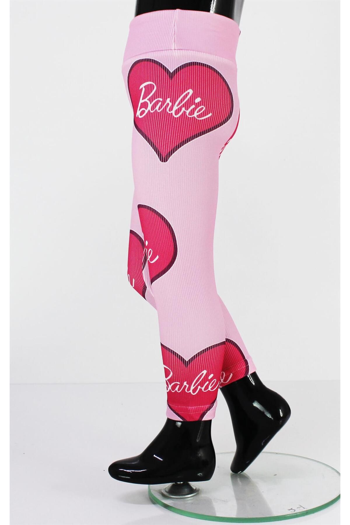 TRENDİMİZBİR Our Trend: Barbie Heart Cotton Corduroy Leggings