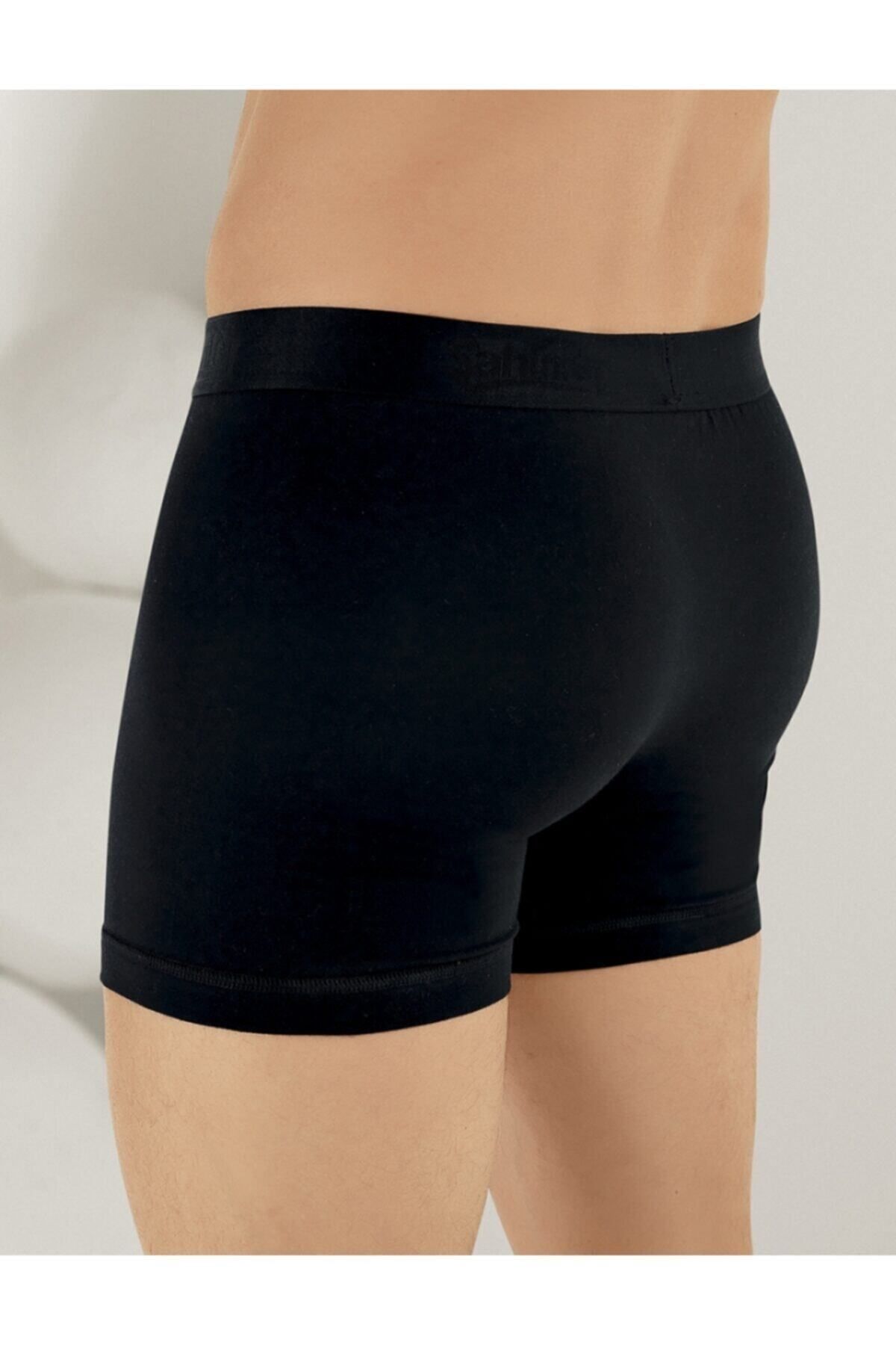 Şahinler-Lycra Written Bag Boxer Navy Blue Me031 2