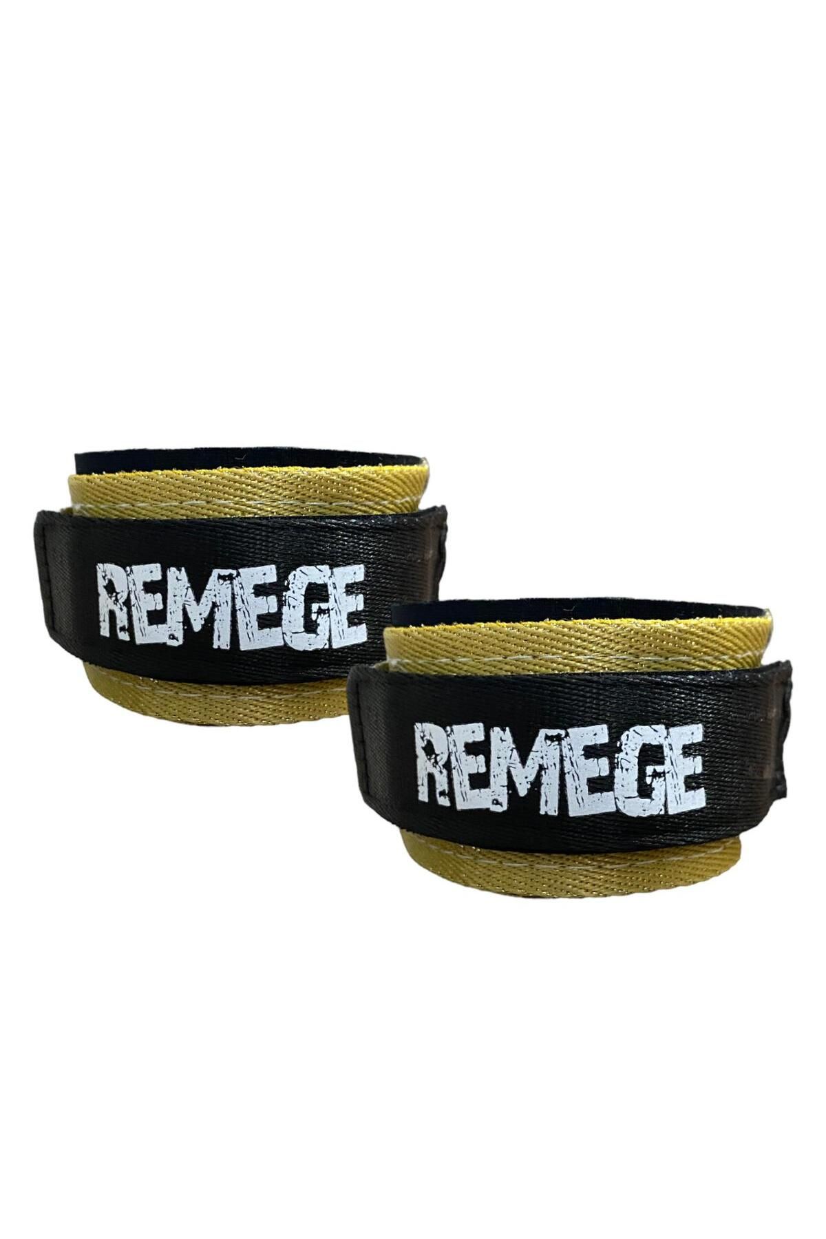تجهیزات تمرینی مشکی نوار مچ پا بند D Ring دستگاه کشش مقاومت در برابر تنظیم تایر 2 قطعه REMEGE