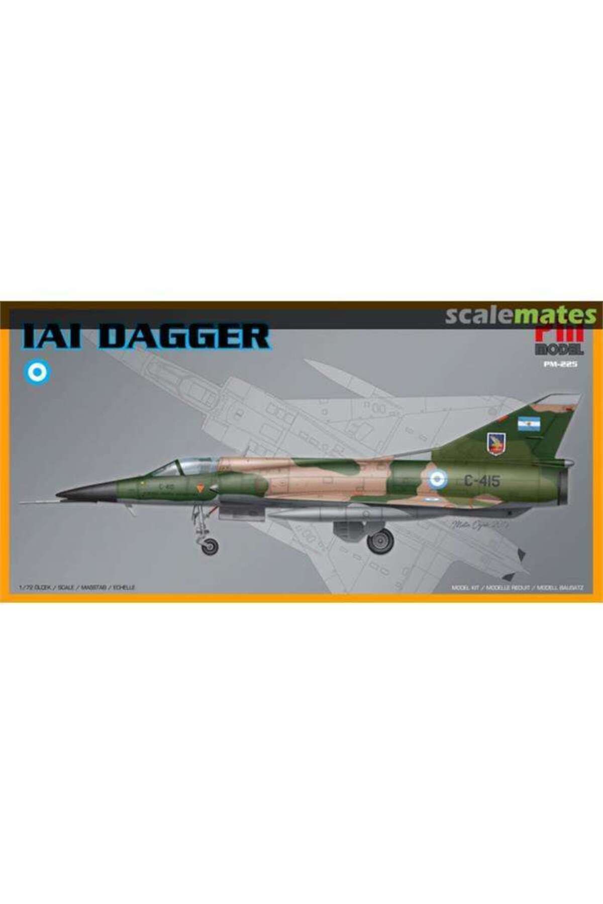 PM Model-Model Airplane 172 Scale IAI Dagger NPm-225 1