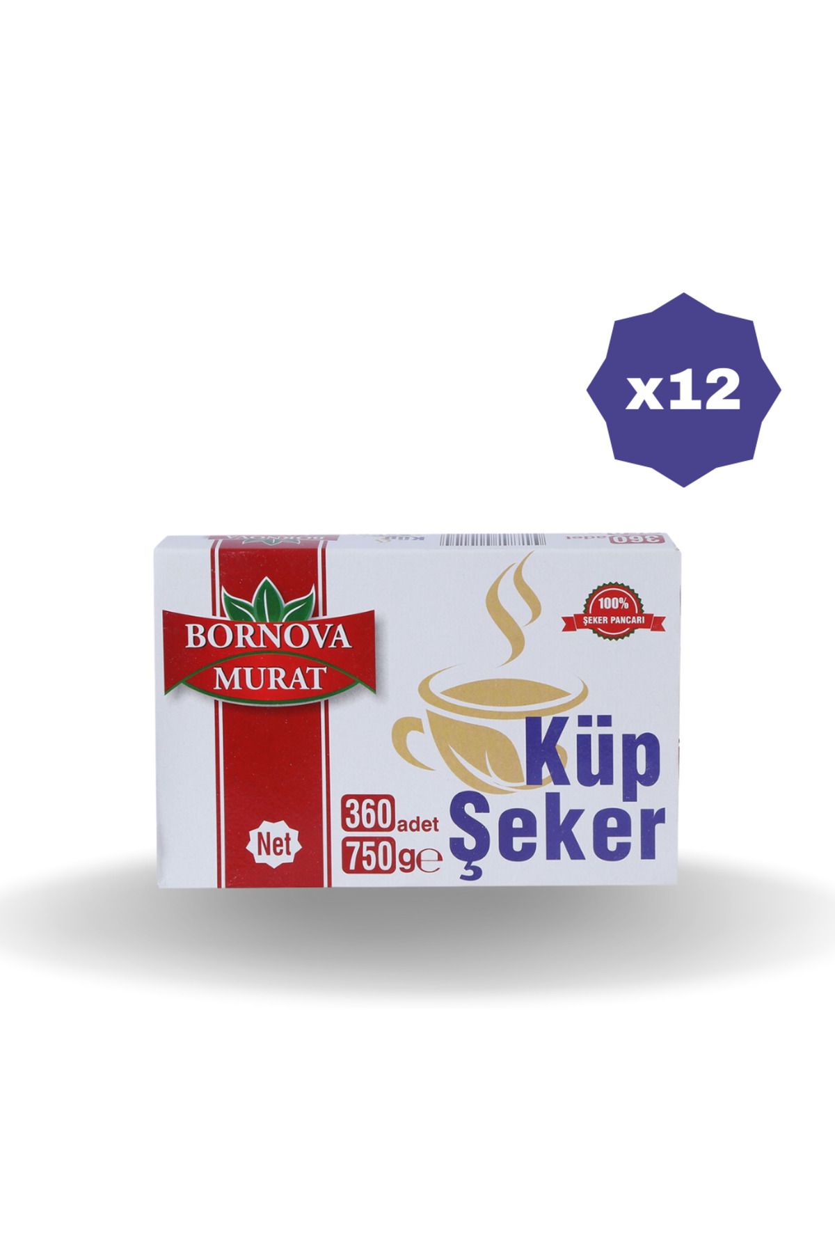 bornova murat KÜP ŞEKER 360 'LI 750 GR X 12 ADET
