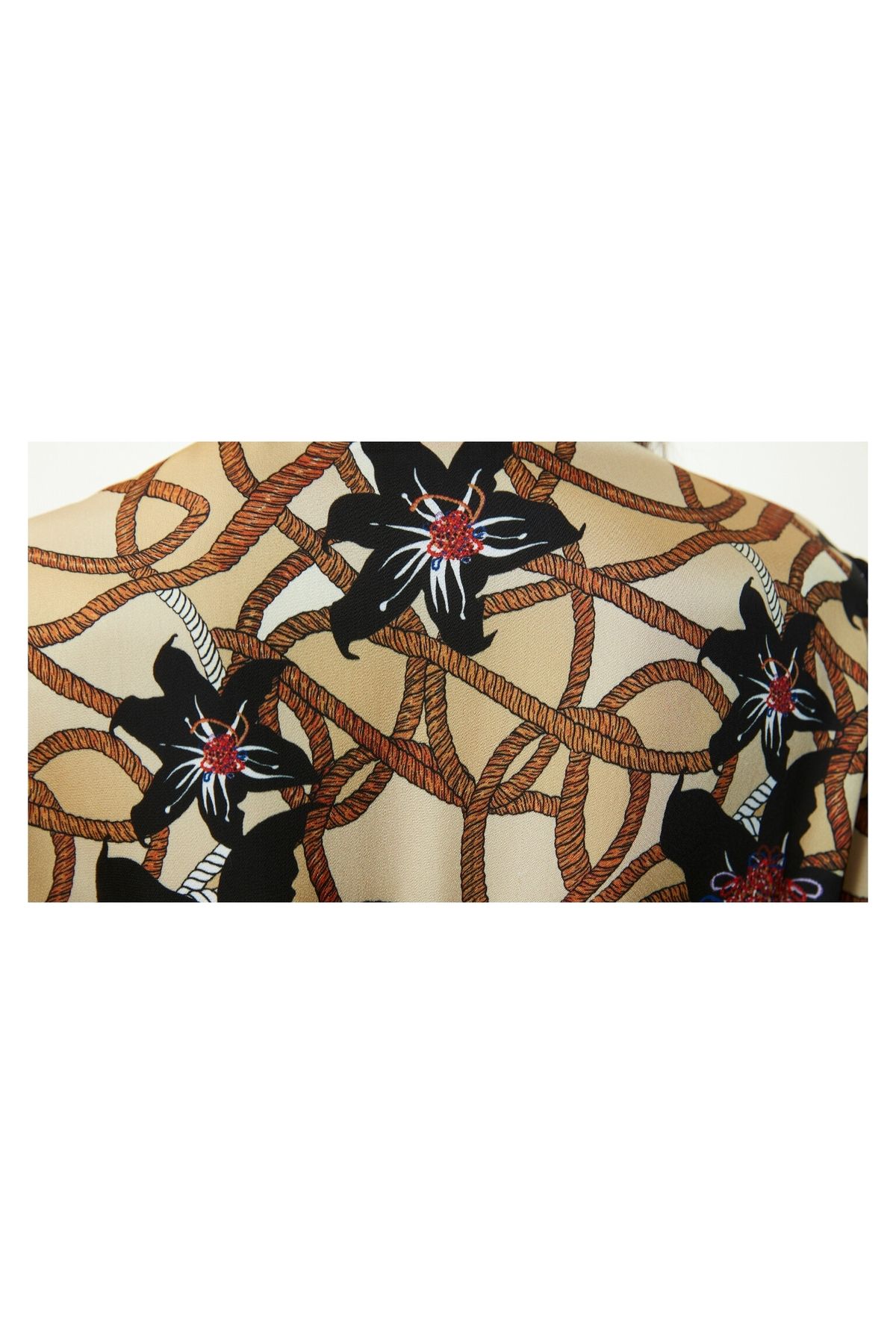Machka-Gemustertes Midi-Hemdkleid 5