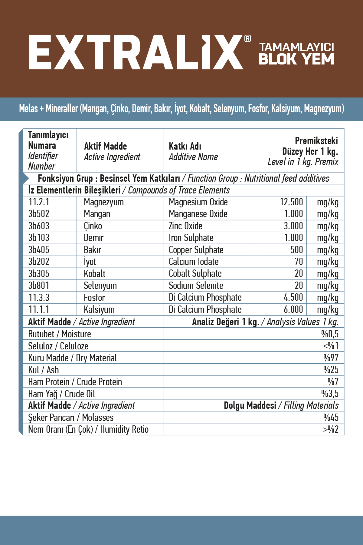25 Kg - Yalama Kovası - Sığır, Koyun, Keçi - Extra Mineral Içerikli Melaslı Yalama Kovası 5