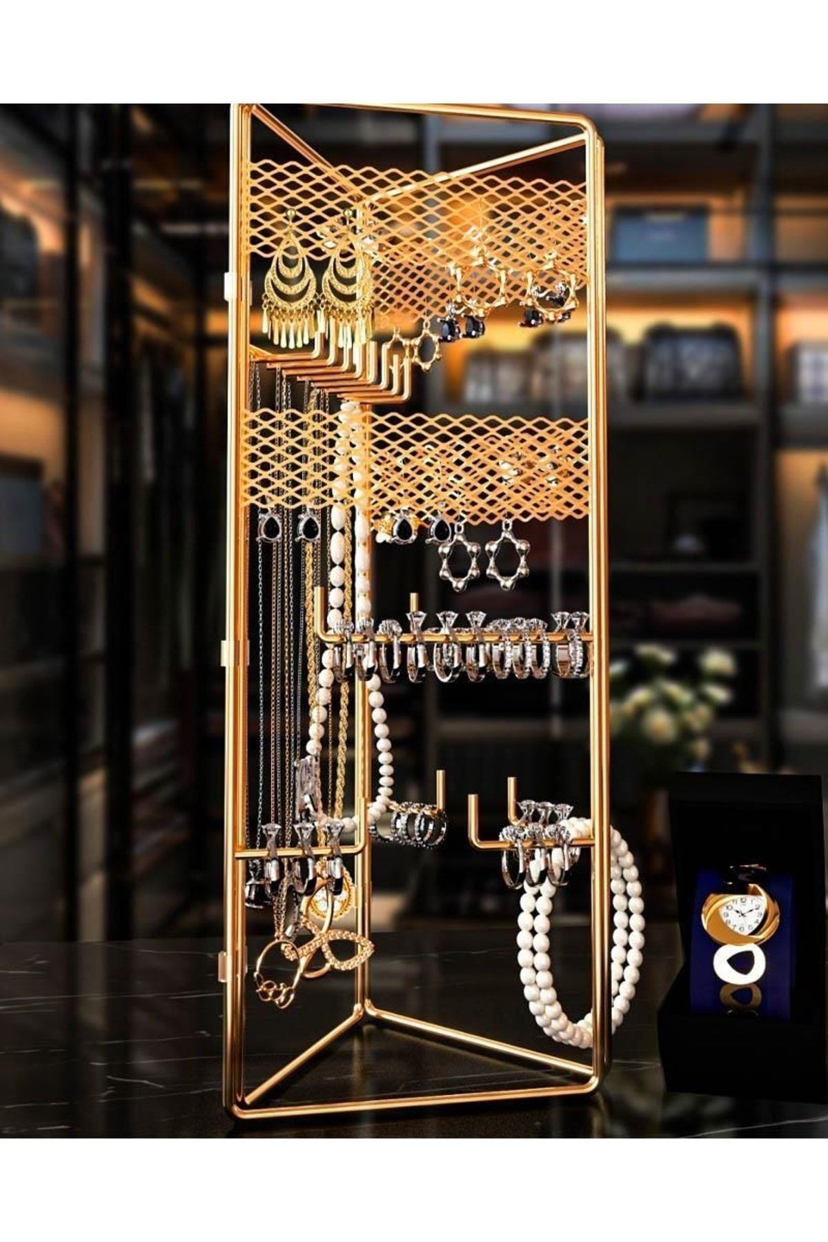 Decorative top jewelry holder