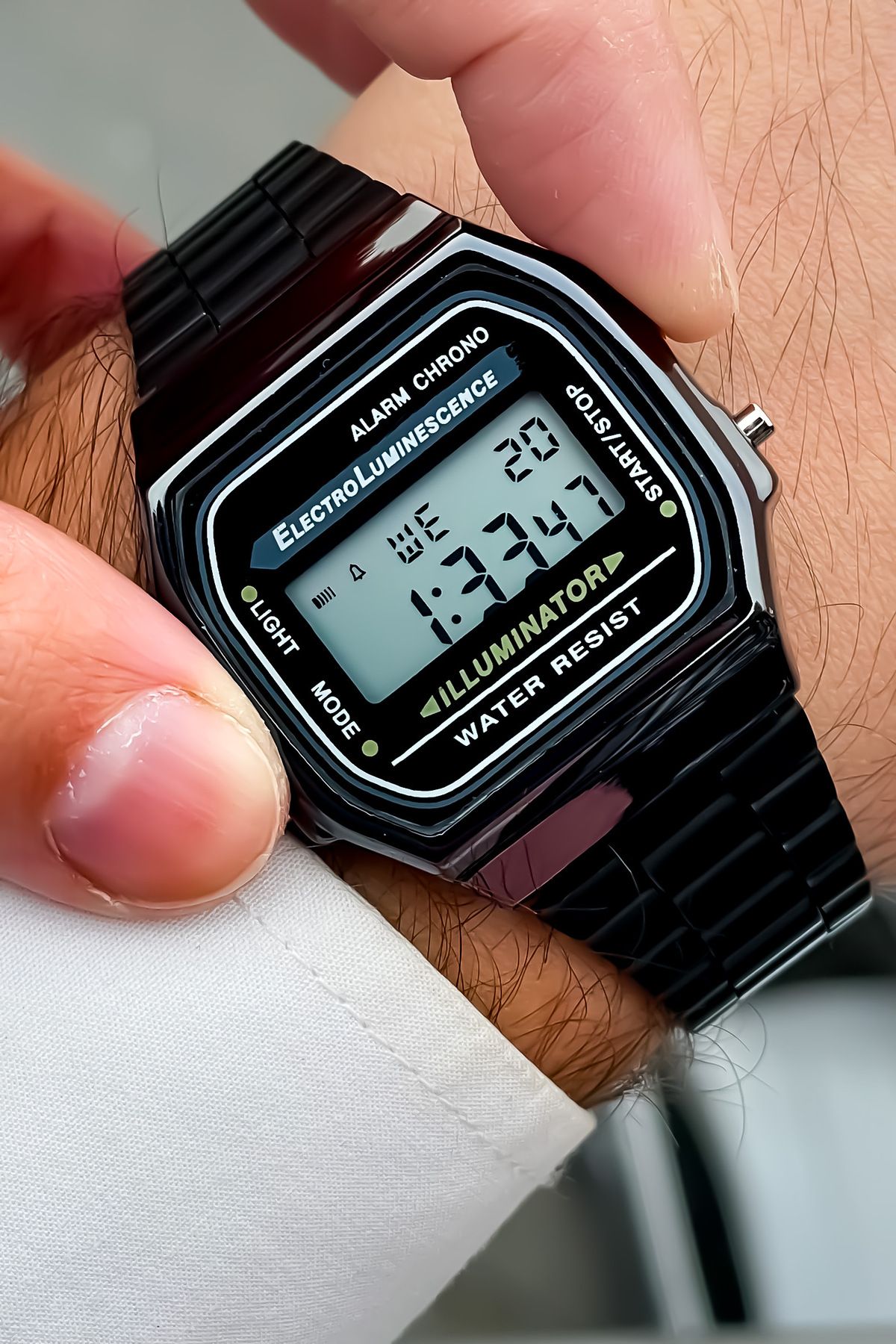 S.POLO BLACK COLOR DIGITAL RETRO SERIES UNISEX WATCH Trendyol