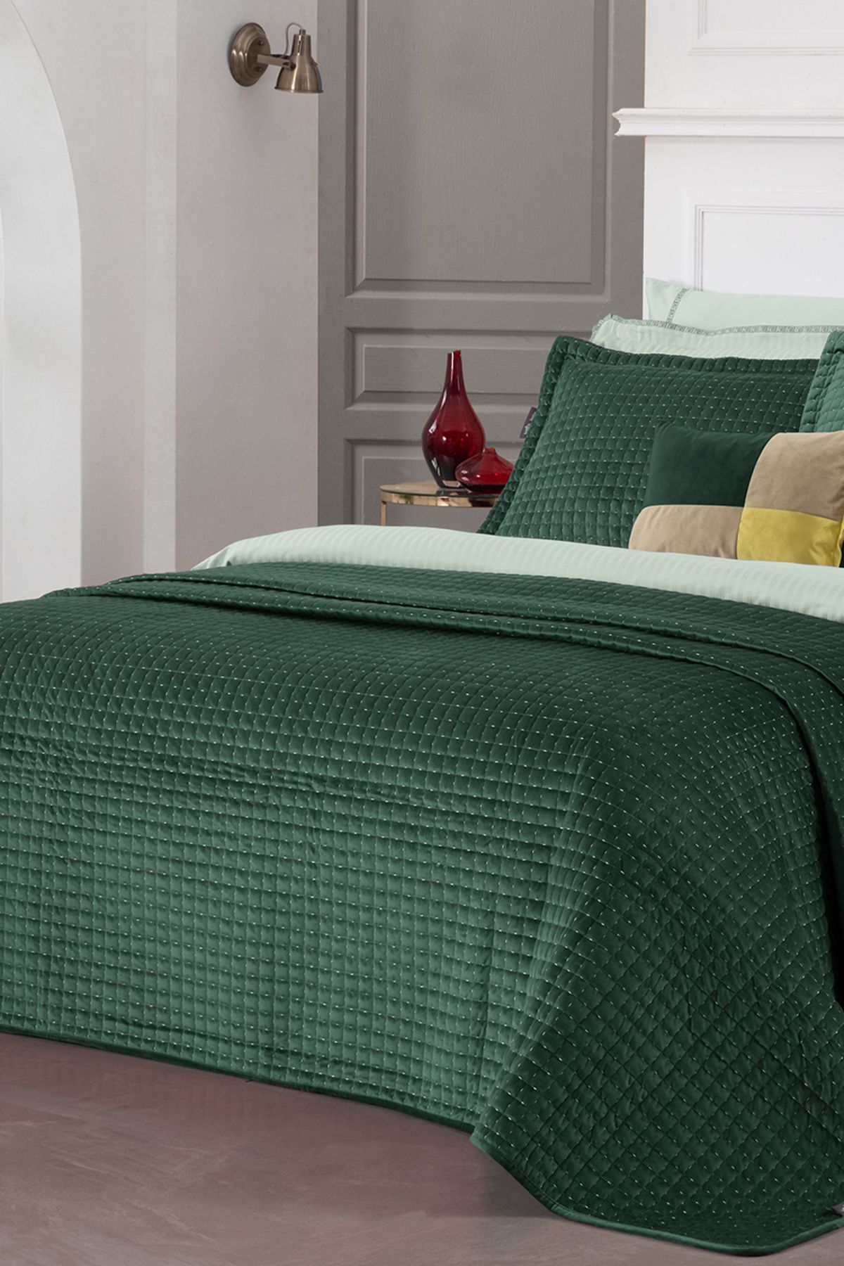 Green quilt best sale
