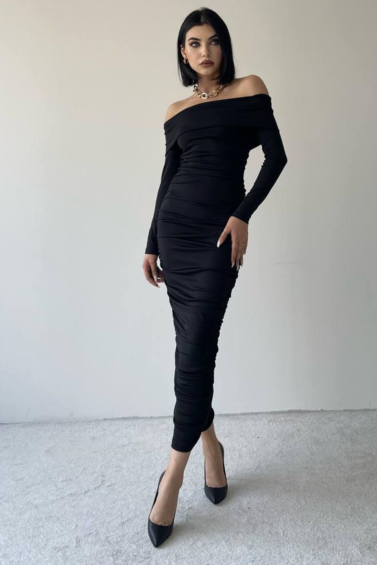 Pencil cut dress cheap with sleeves
