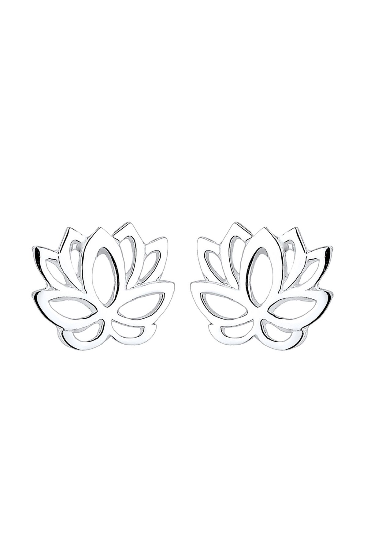 ELLI-Ohrringe Lotusblume Blume Blüte Lotus Talisman Silber 2