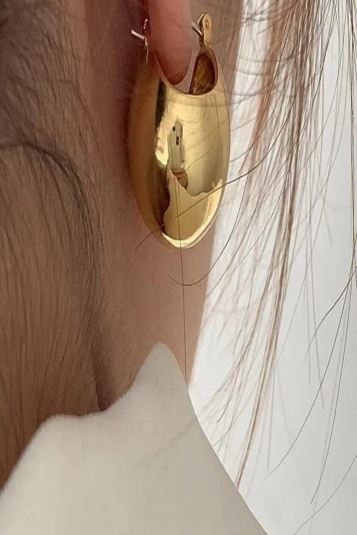 Mdams Steel Earrings Gold colored Casual Trendyol