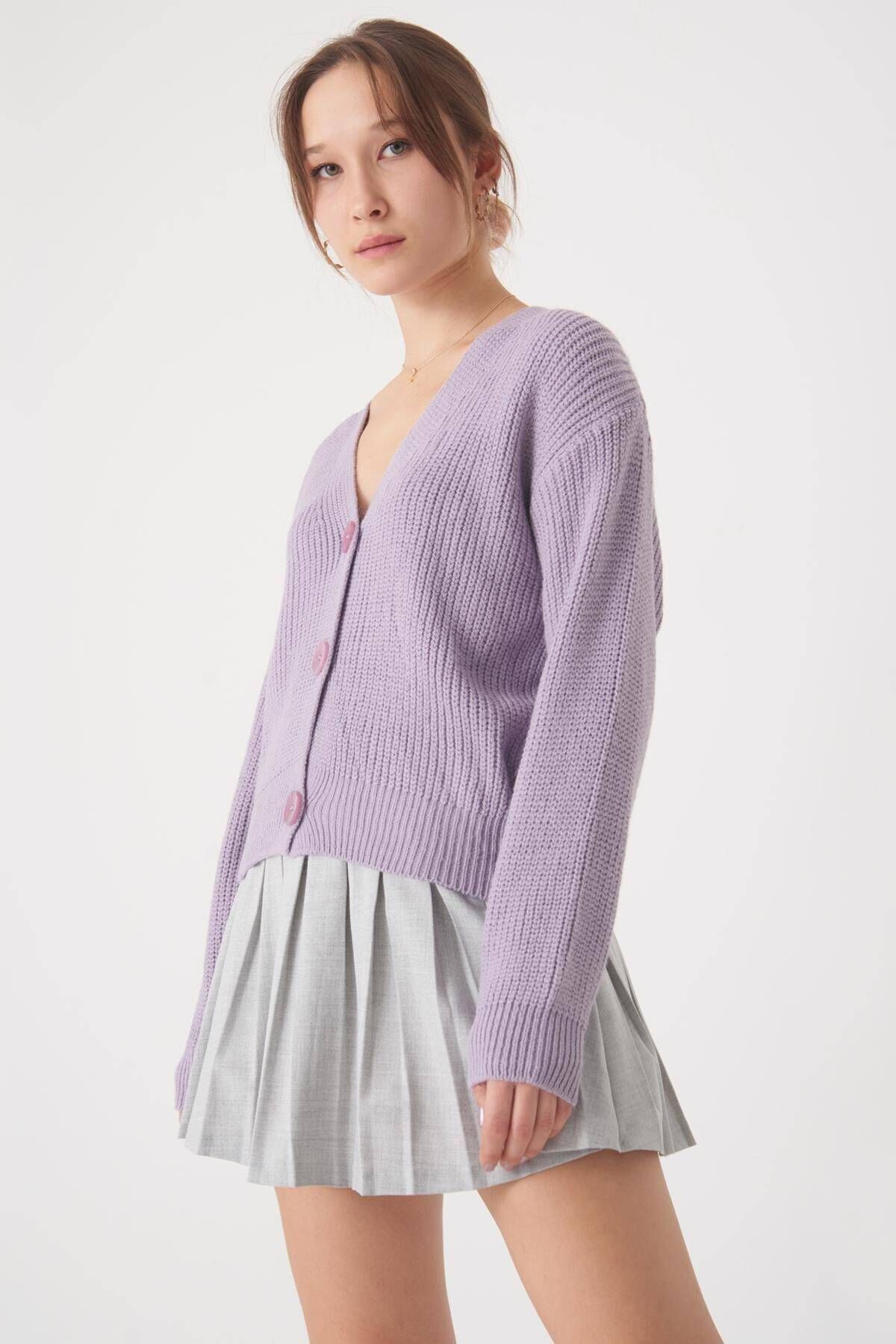 Addax-Strickjacke mit V-Ausschnitt H3060-b4c1 5