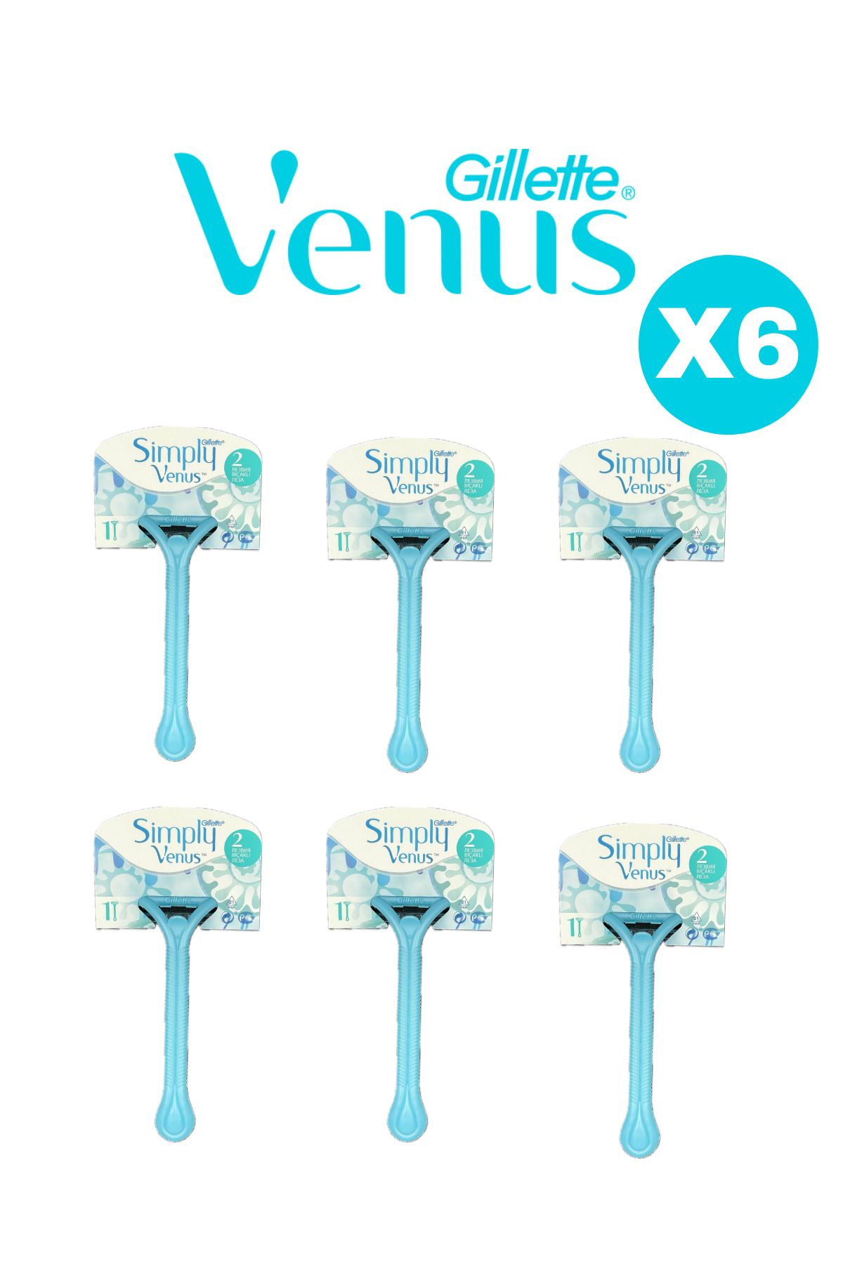 خود تراش ژیلت ونوس Simply6x