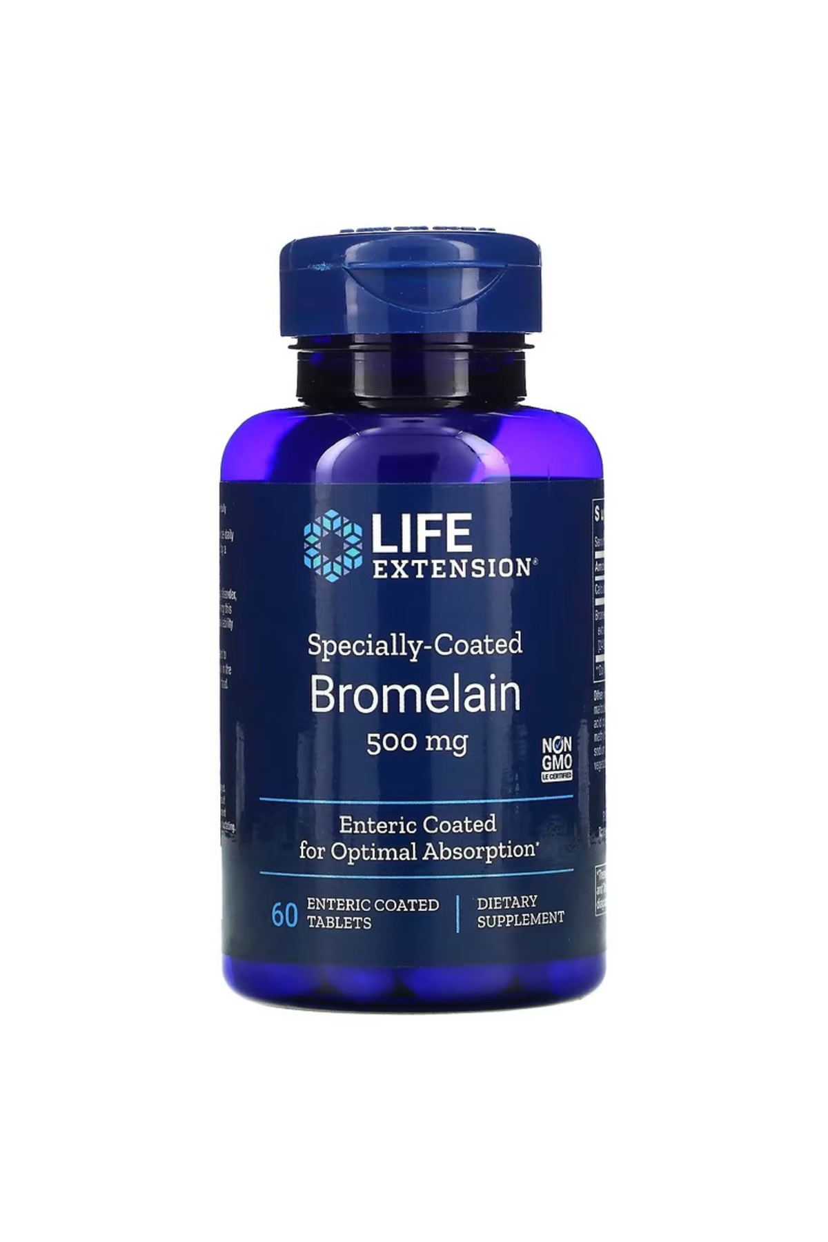 Life Extension Specially Coated Bromelain 60 Enteric Coated Tablets