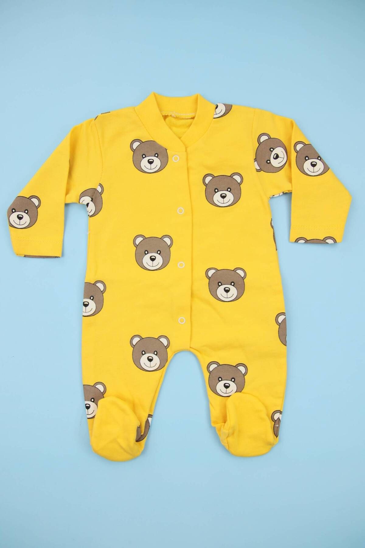 Lindakids Bear Teddy Bear Patterned Yellow 100 Cotton Baby